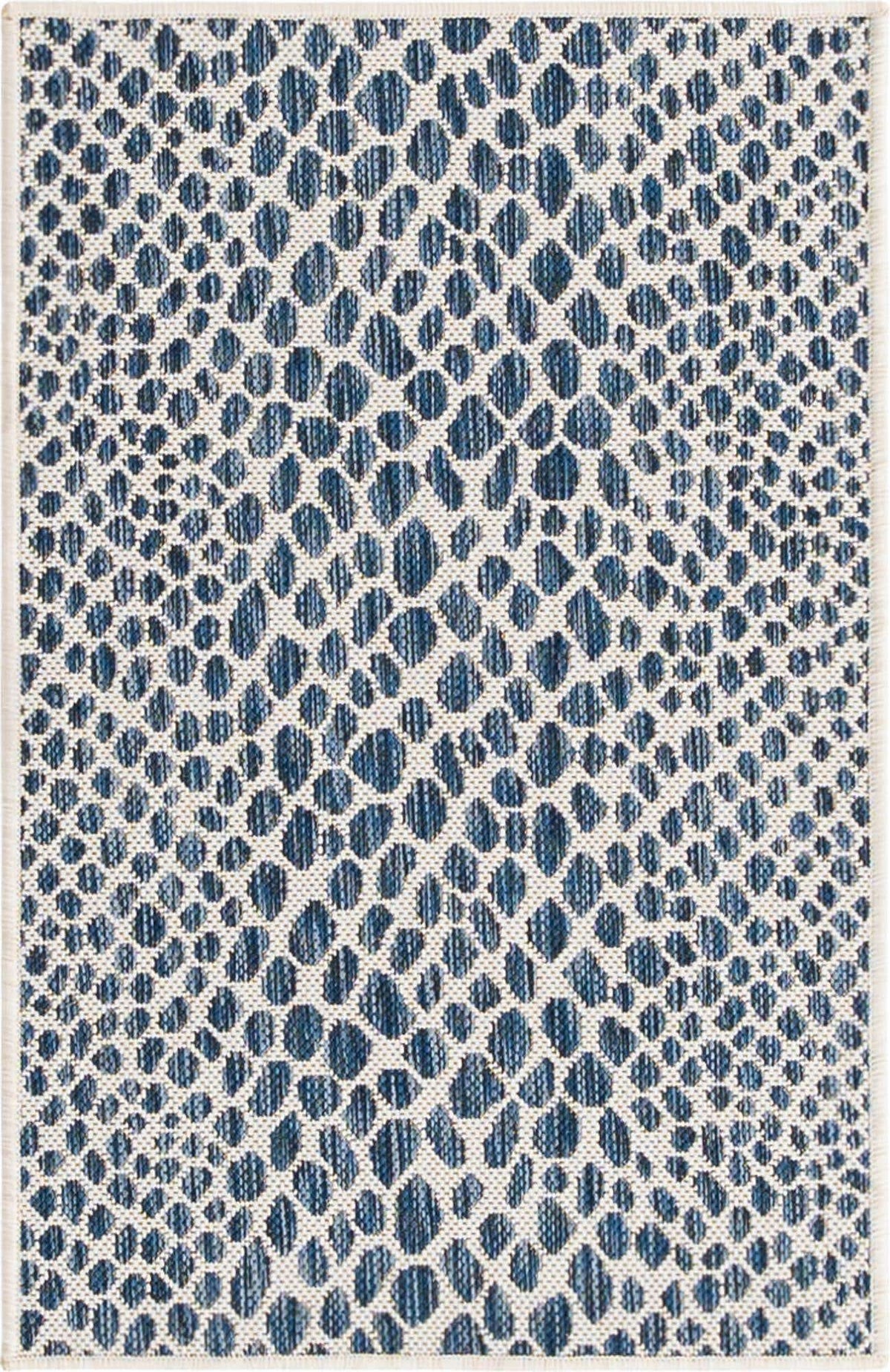 Rechteck Outdoor Teppich Tulum Outdoor in Blau von Hadorn™ - Lifestyle Image