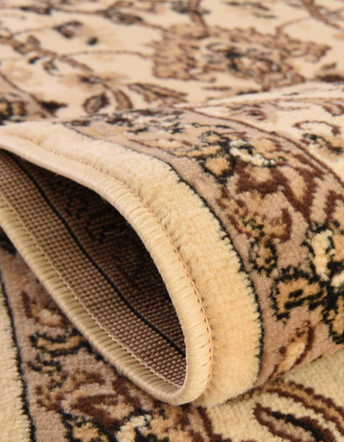 Oval Teppich Kashan Design in Elfenbein von Hadorn™ - Lifestyle Image