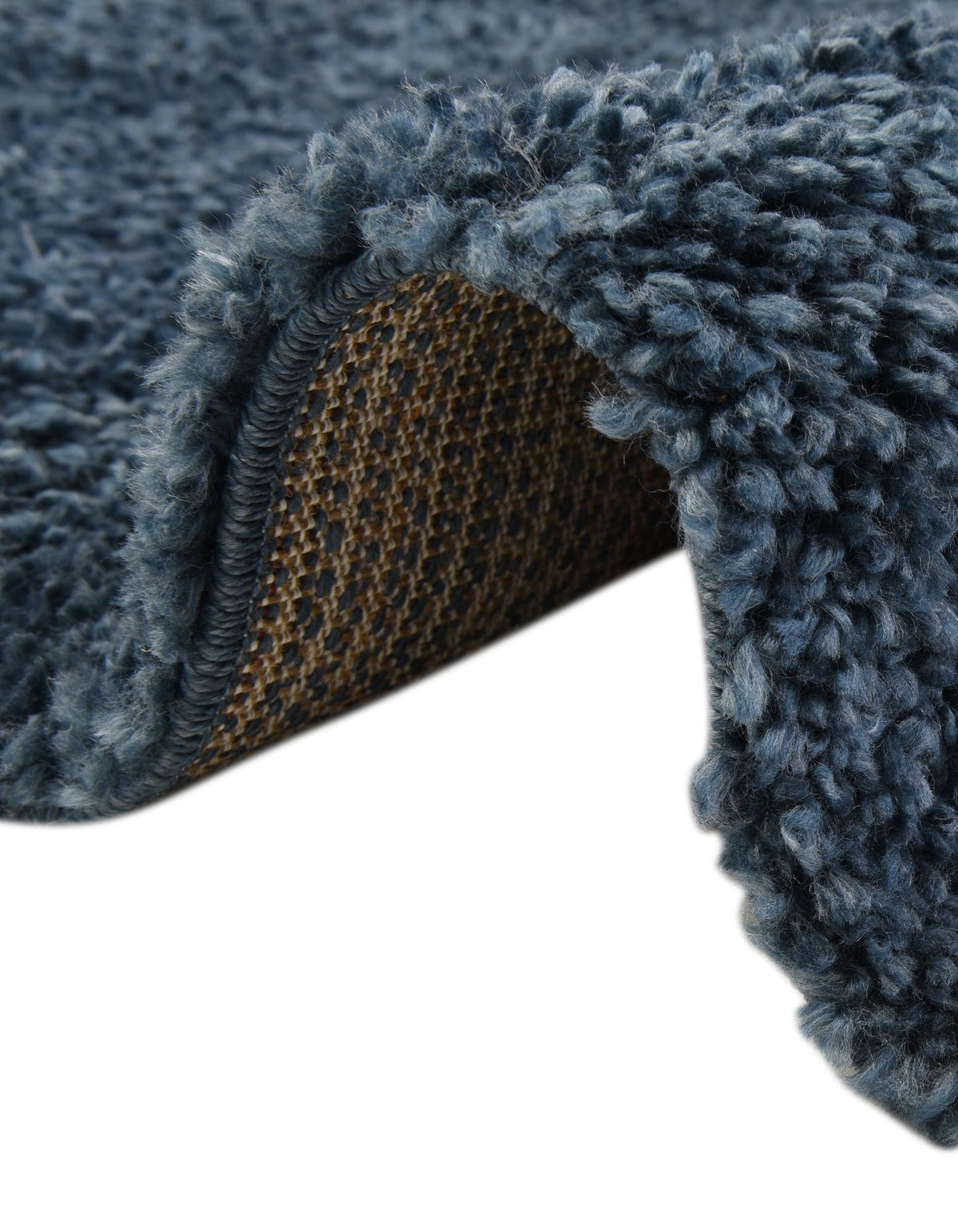 Quadratisch Hochflorteppich Zermatt Shag in Blau von Hadorn™ - Lifestyle Image