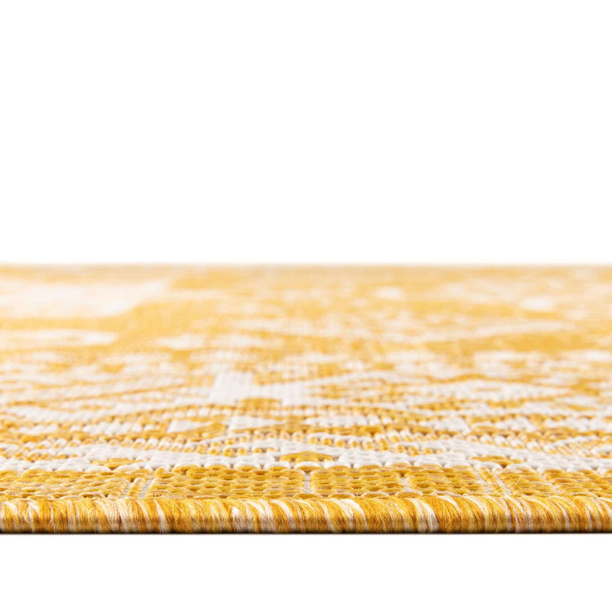 Rechteck Outdoor Teppich Tulum Outdoor in Gelb von Hadorn™ - Lifestyle Image