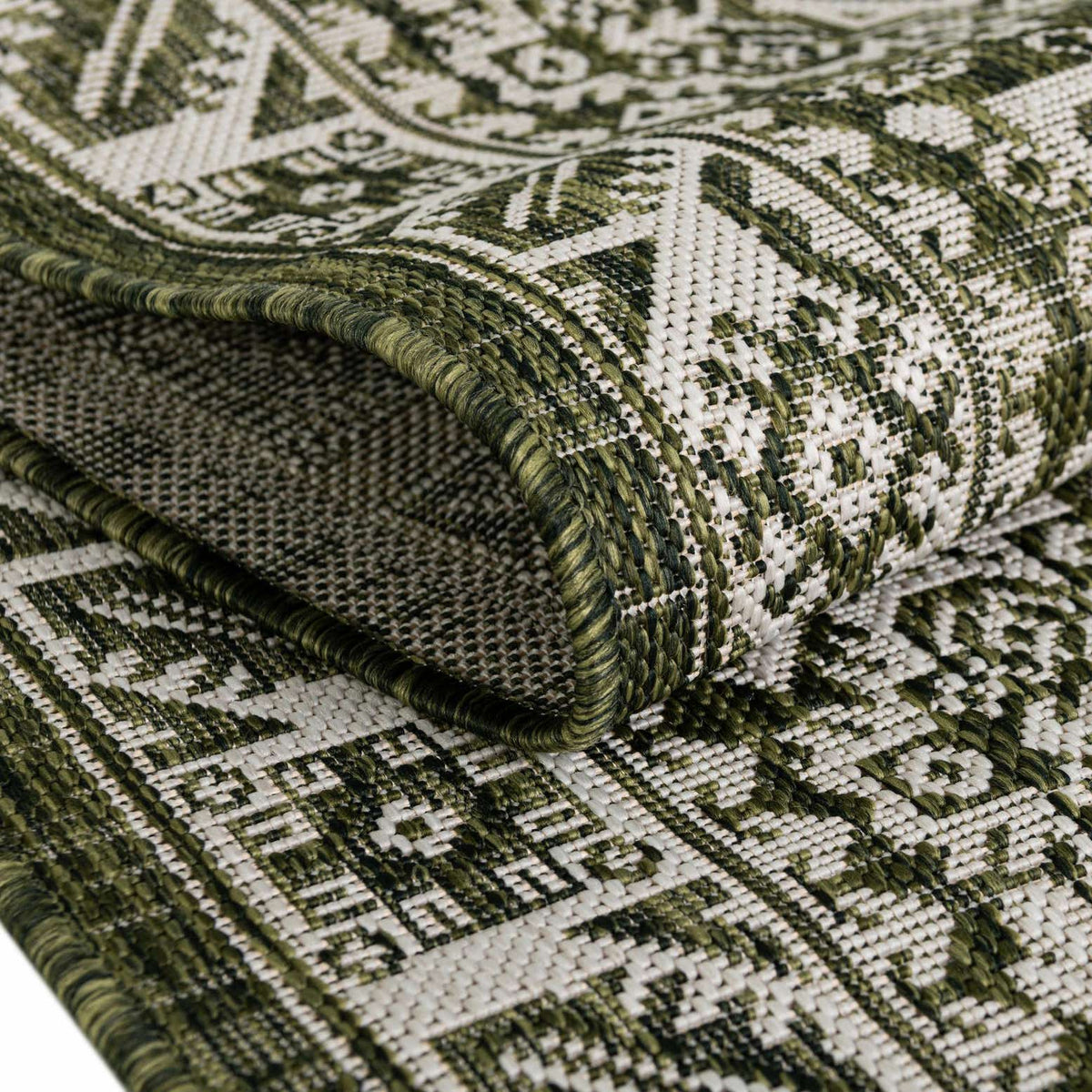 Läufer Outdoor Teppich Tulum Outdoor in Grün von Hadorn™ - Lifestyle Image