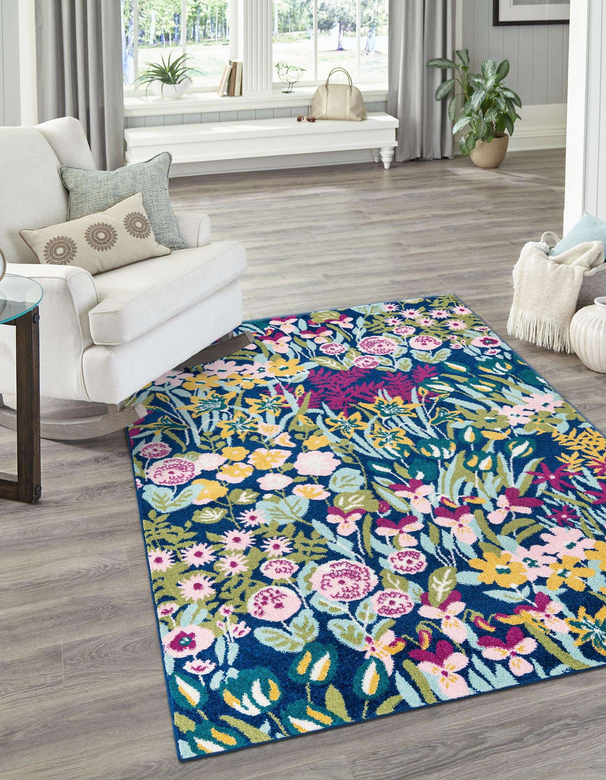 Rechteck Teppich Bloom in Mehrfarbig von Hadorn™ - Lifestyle Image
