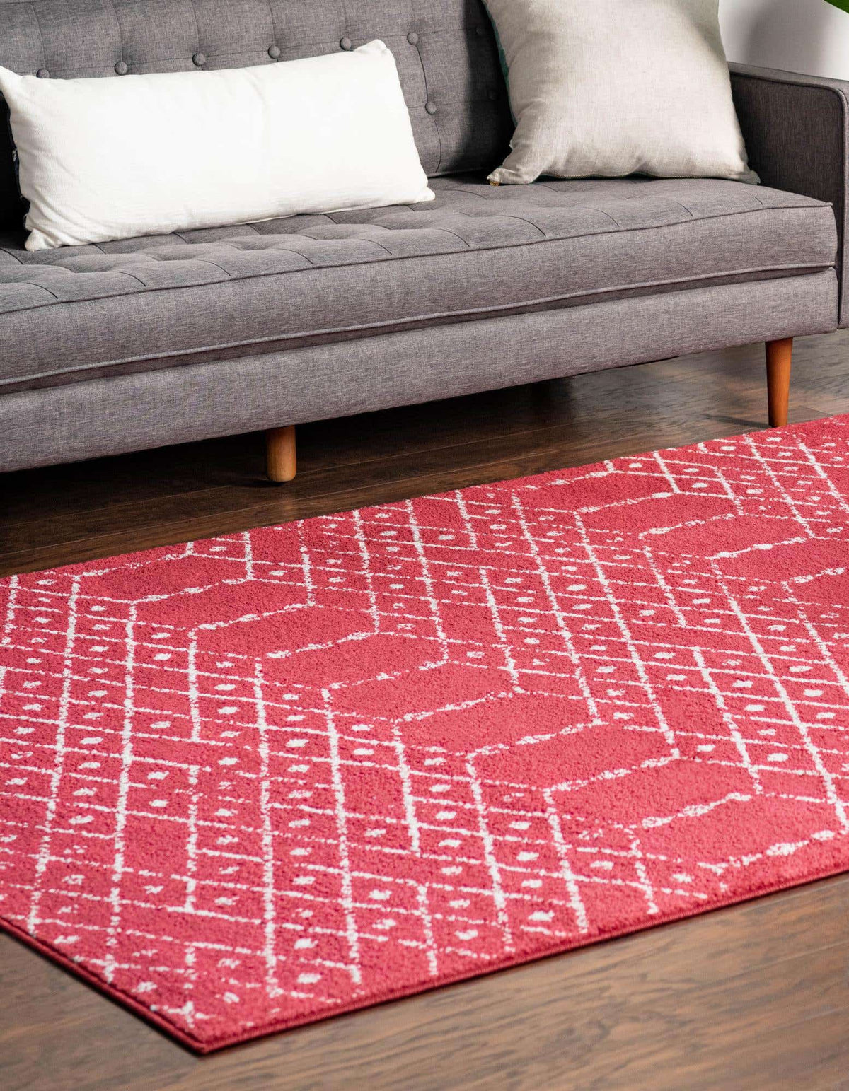 Rechteck Teppich Paxon Trellis in Himbeerrosa von Hadorn™ - Lifestyle Image