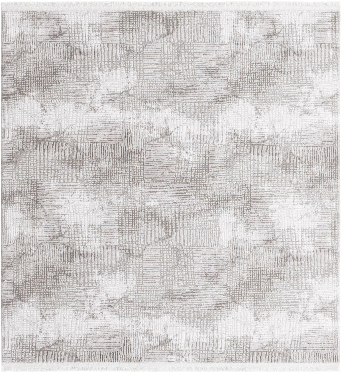 Quadratisch Teppich Davos Flawless in Grau von Hadorn™ - Lifestyle Image