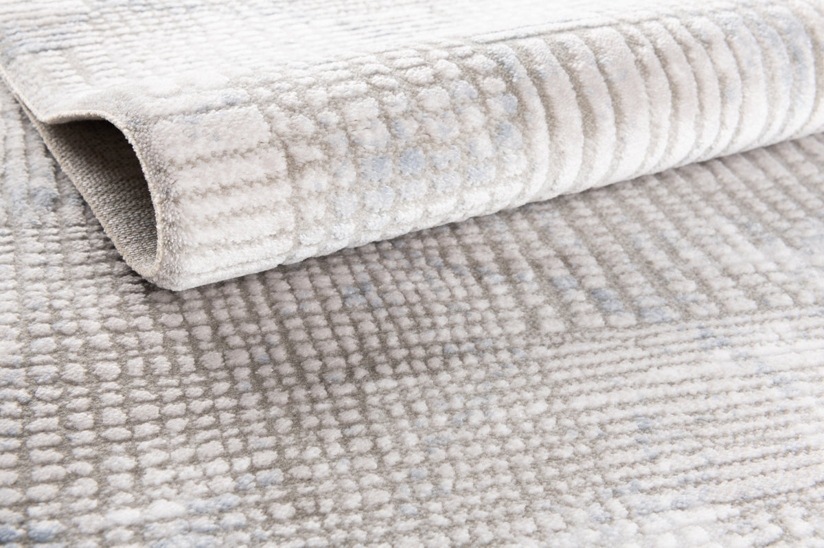 Rund Teppich Davos Flawless in Blau von Hadorn™ - Lifestyle Image