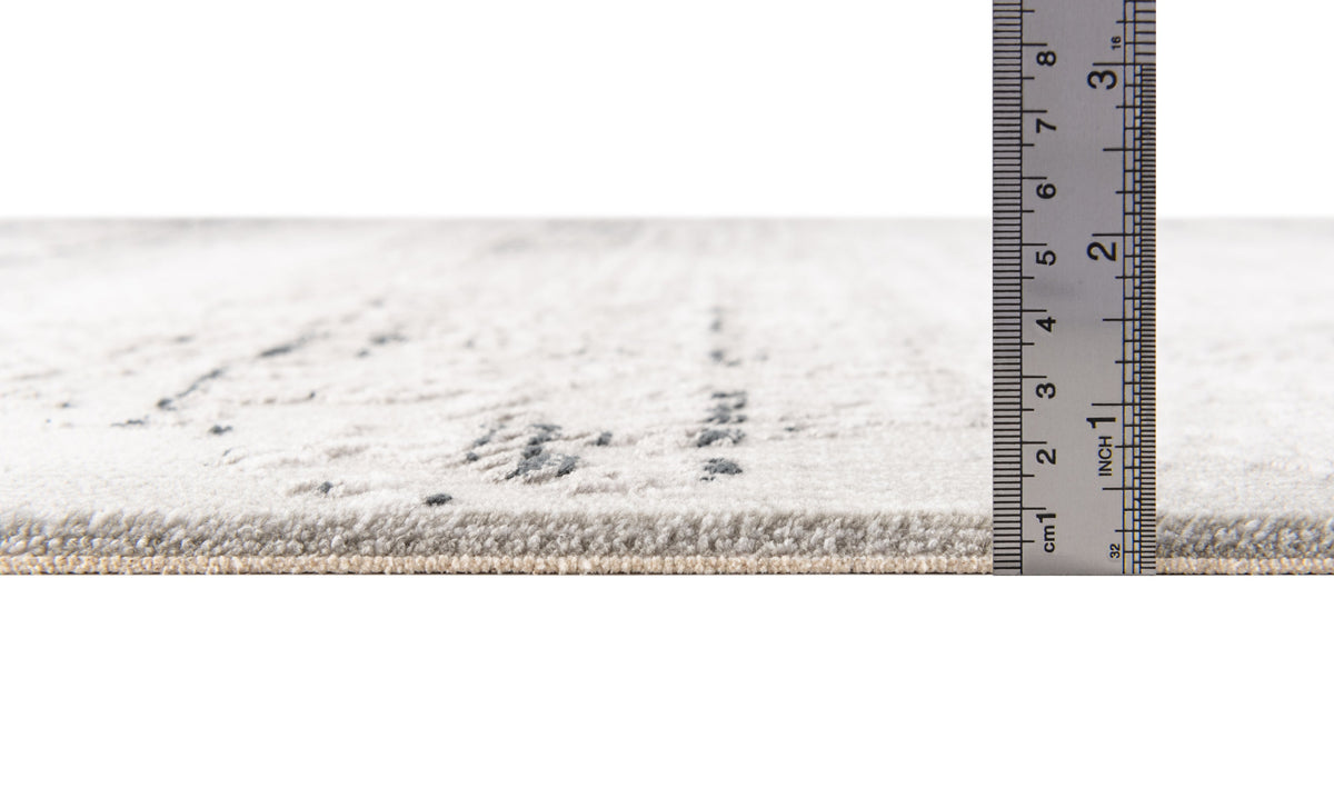 Quadratisch Teppich Davos Charme in Grau von Hadorn™ - Lifestyle Image