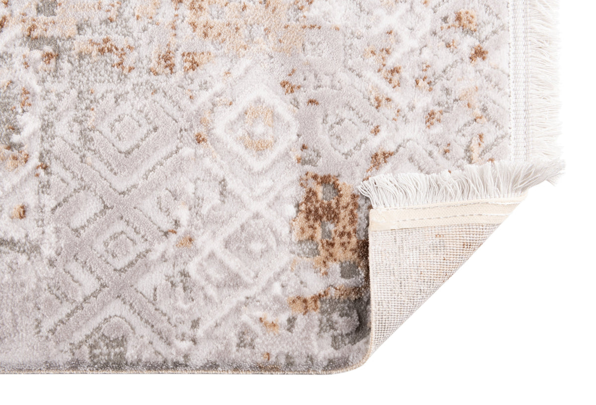 Rund Teppich Davos Fusion in Beige von Hadorn™ - Lifestyle Image