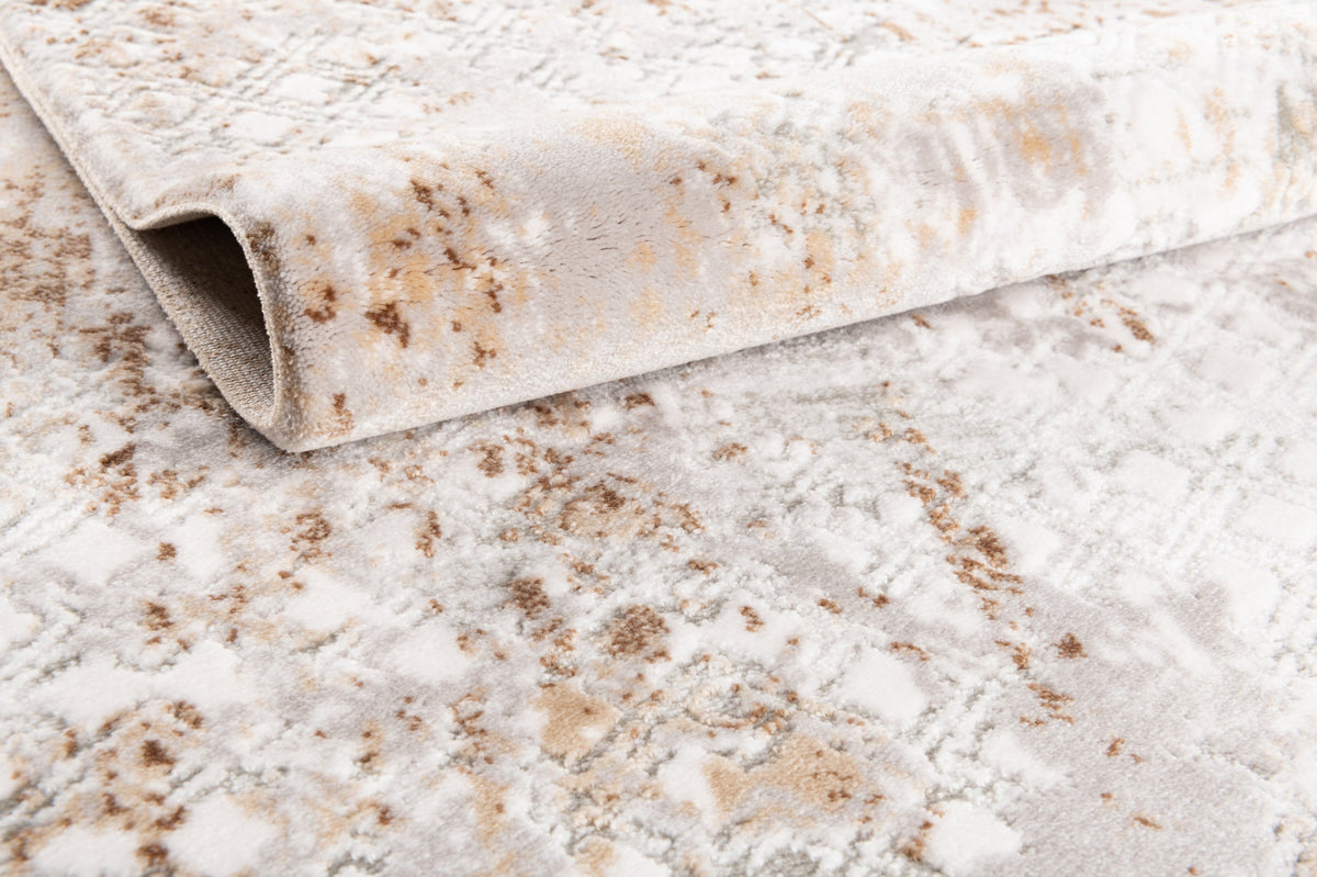 Quadratisch Teppich Davos Magic in Beige von Hadorn™ - Lifestyle Image