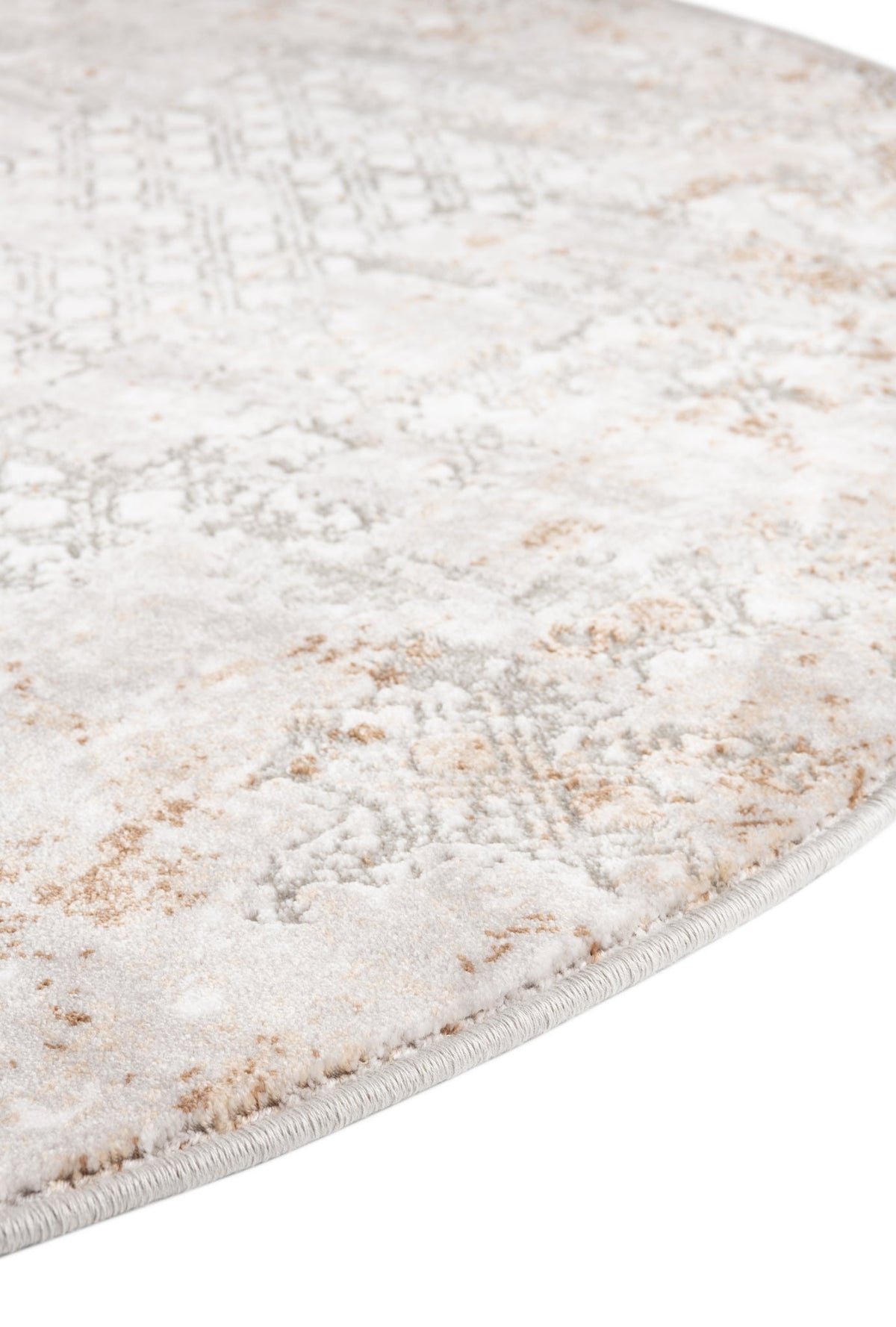 Rund Teppich Davos Magic in Beige von Hadorn™ - Lifestyle Image