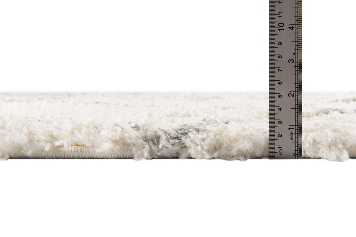 Rund Teppich Lachen Fence in Creme von Hadorn™ - Lifestyle Image