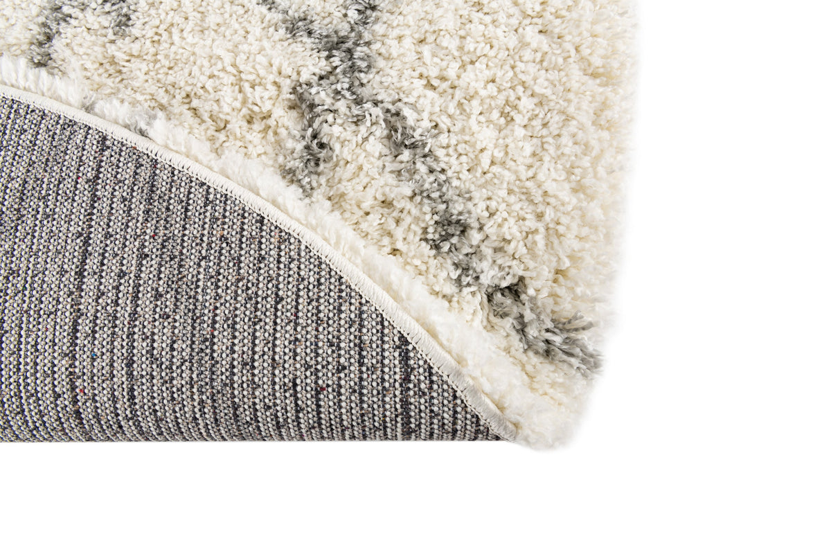 Rund Teppich Lachen Fence in Creme von Hadorn™ - Lifestyle Image