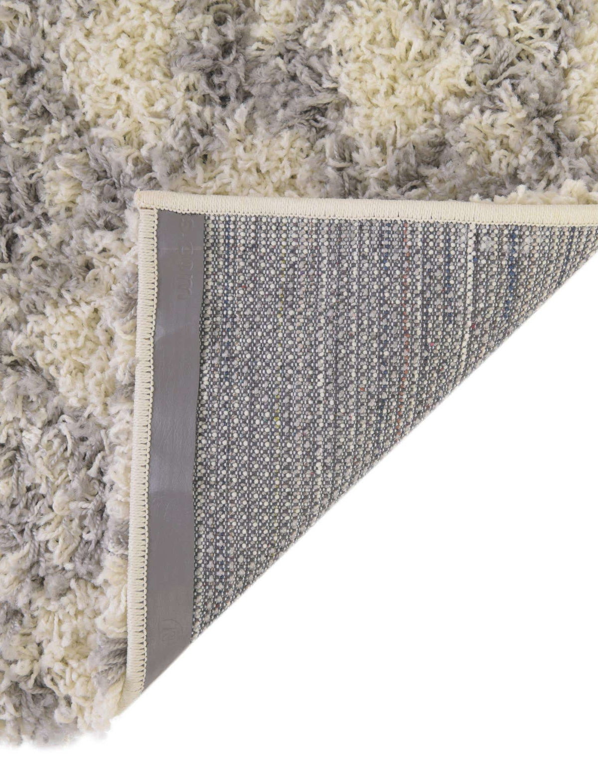 Quadratisch Hochflorteppich Moroccan Trellis Shag in Elfenbein von Hadorn™ - Lifestyle Image