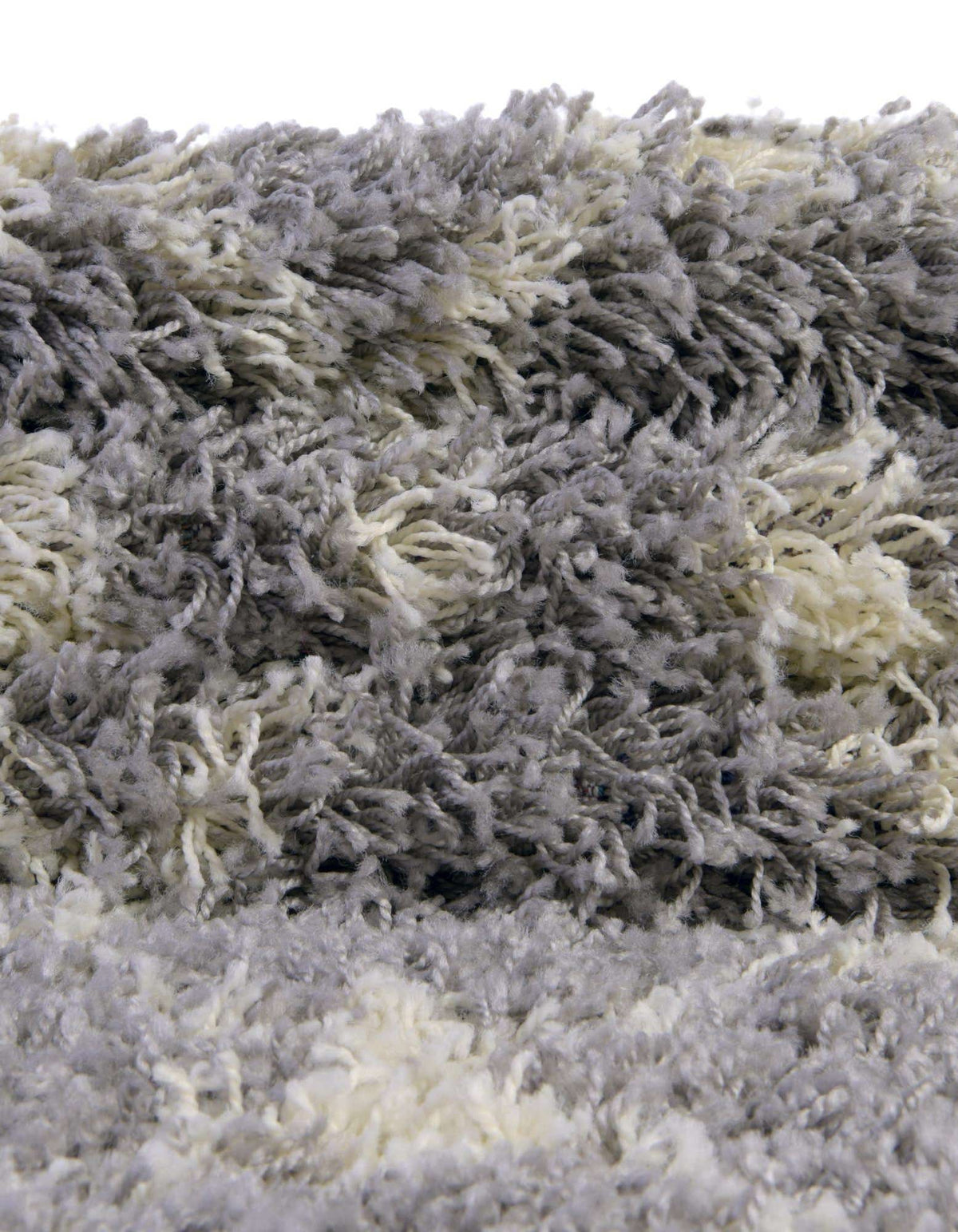 Quadratisch Hochflorteppich Moroccan Trellis Shag in Grau von Hadorn™ - Lifestyle Image