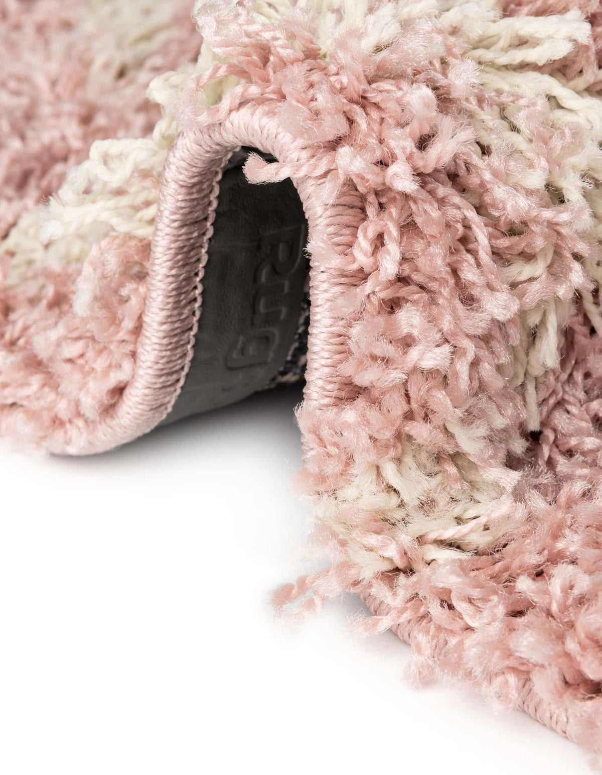 Quadratisch Hochflorteppich Trellis Shag in Hellrosa von Hadorn™ - Lifestyle Image