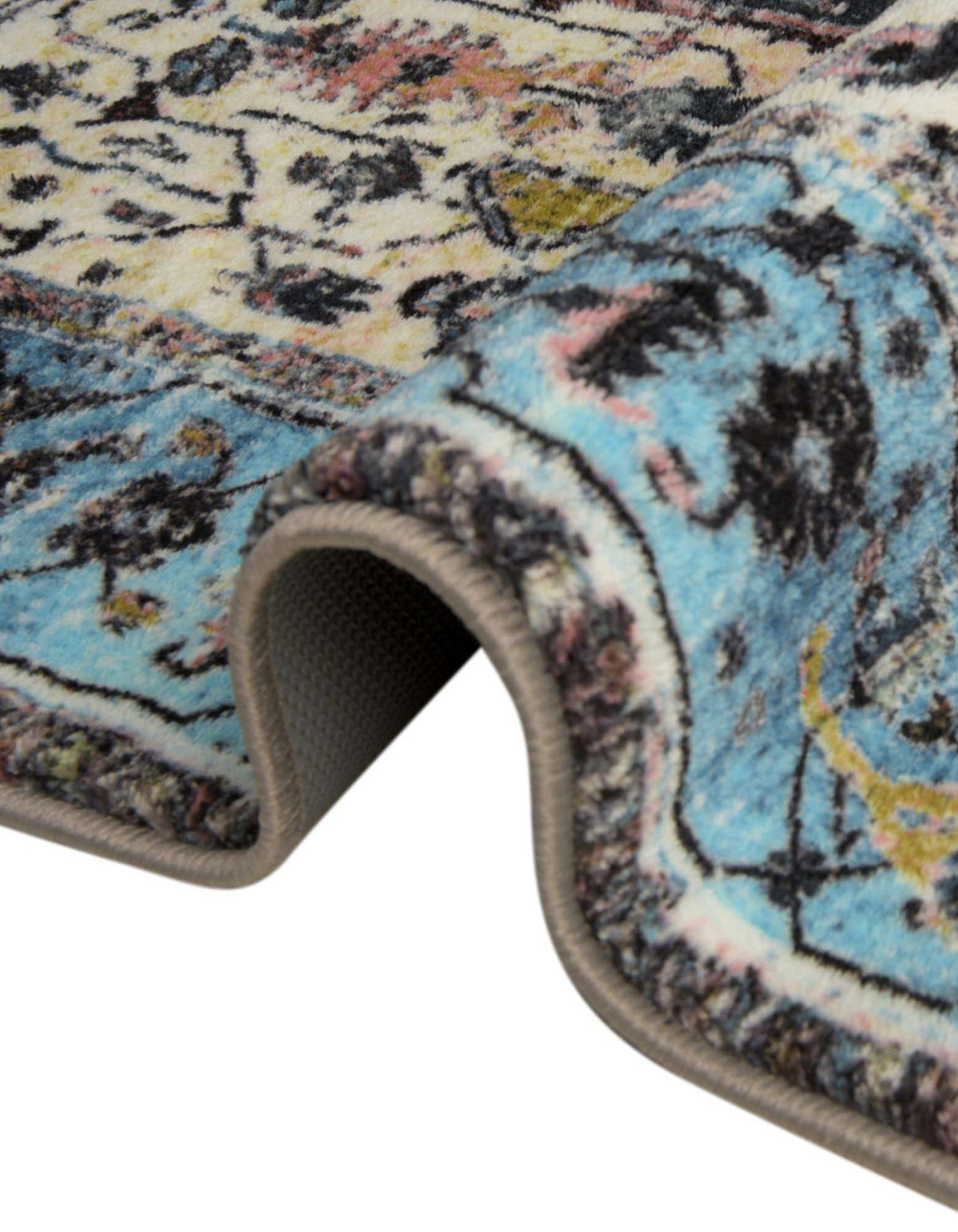 Läufer Teppich Medina in Powder Blau von Hadorn™ - Lifestyle Image