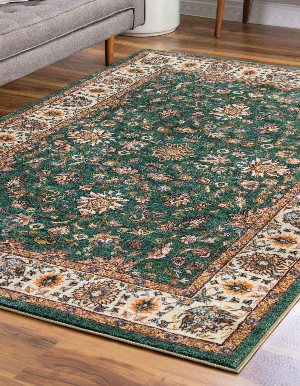 Rechteck Teppich Medina in Emerald Grün von Hadorn™ - Lifestyle Image