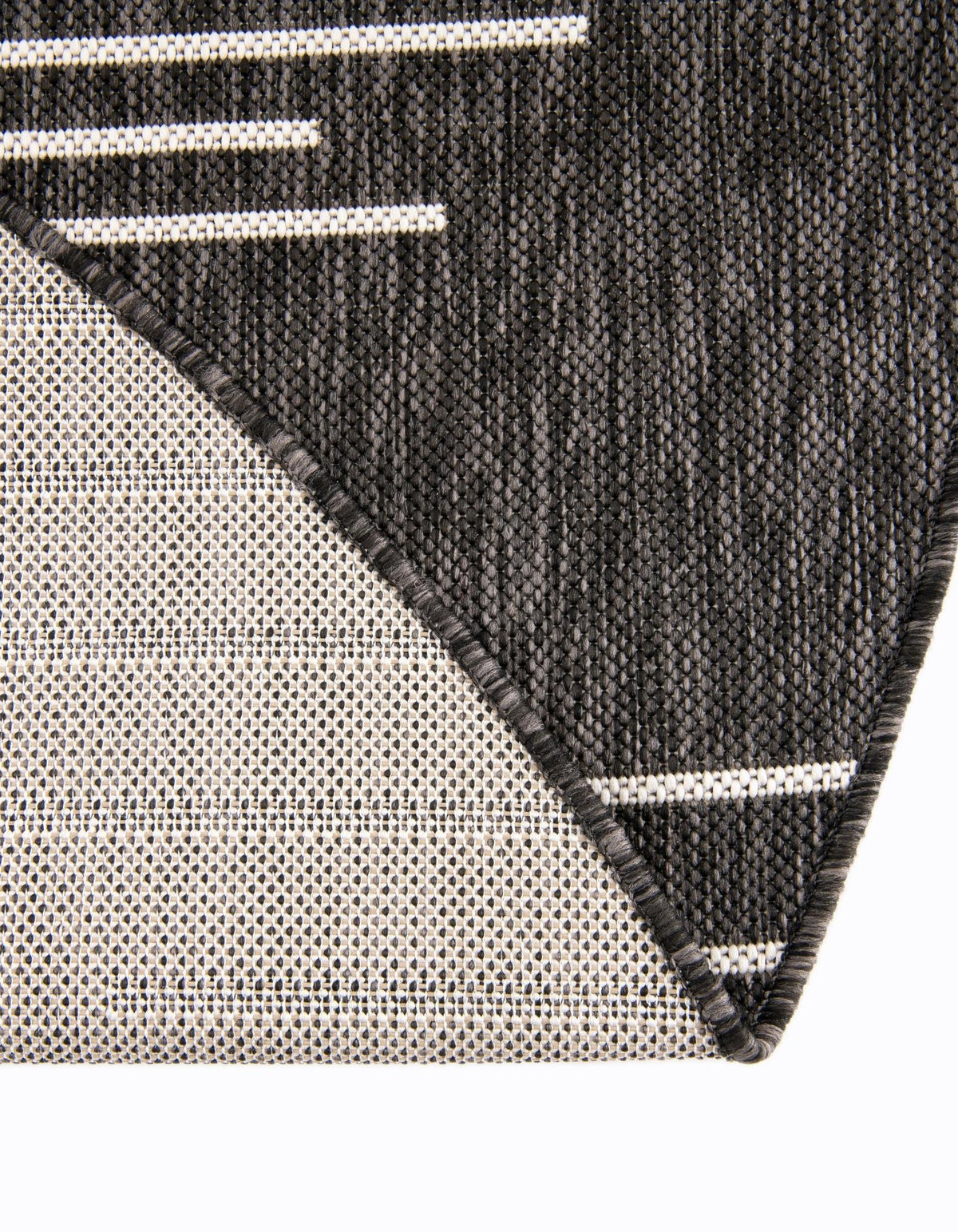 Rund Outdoor Teppich Tulum Outdoor in Anthrazit von Hadorn™ - Lifestyle Image