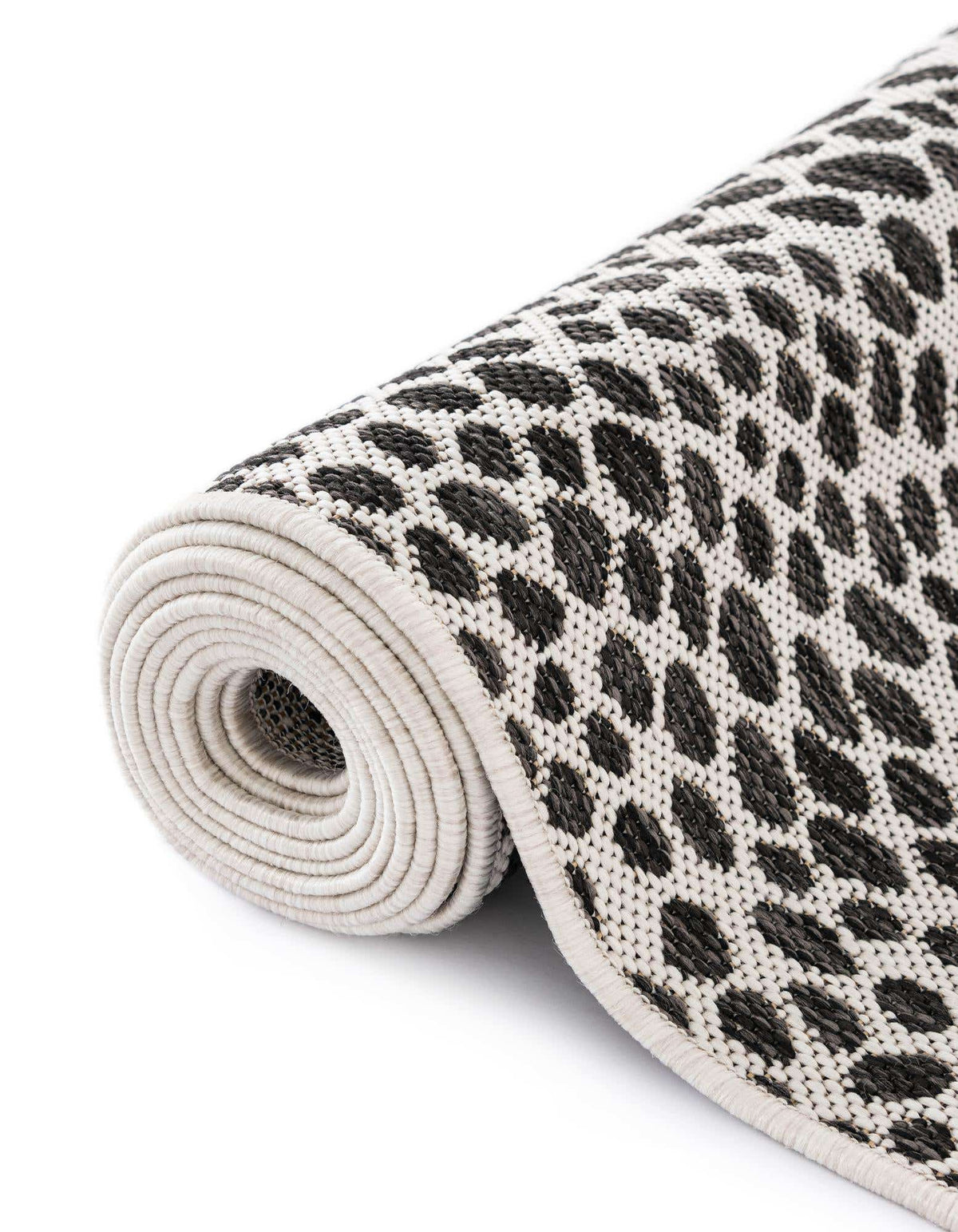 Achteck Outdoor Teppich Tulum Outdoor in Schwarz von Hadorn™ - Lifestyle Image