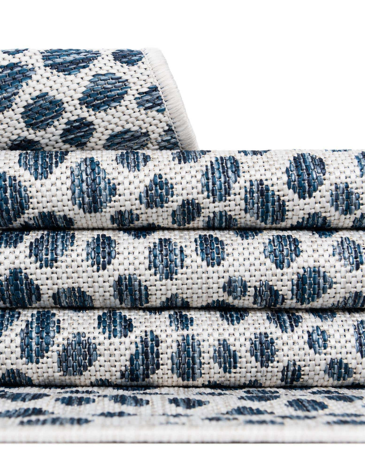 Achteck Outdoor Teppich Tulum Outdoor in Blau von Hadorn™ - Lifestyle Image