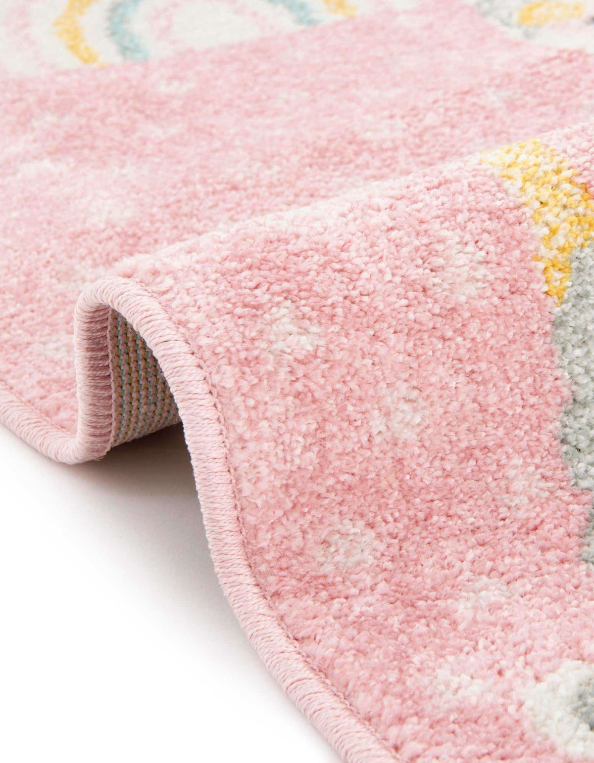 Rund Teppich Whimsy Kids in Rosa von Hadorn™ - Lifestyle Image