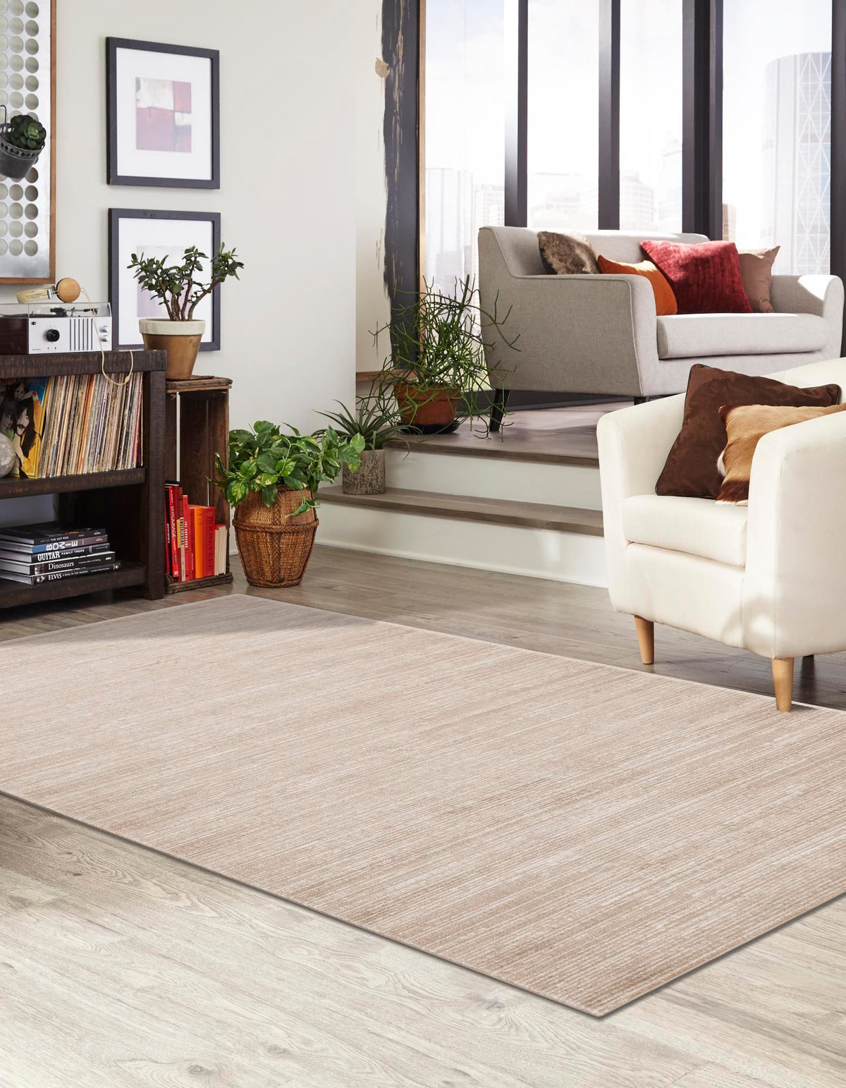 Rechteck Teppich Finsbury in Beige von Hadorn™ - Lifestyle Image