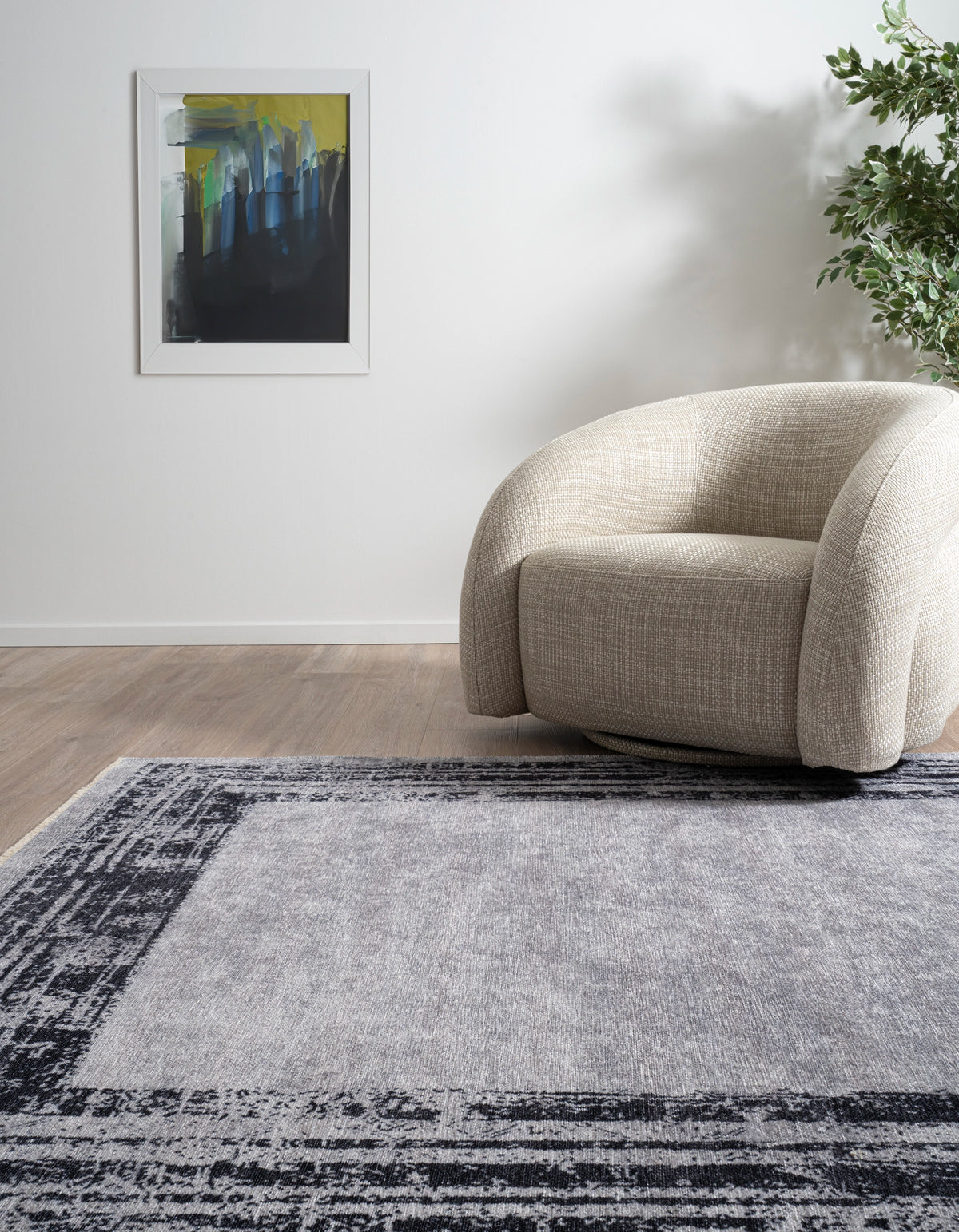 Rechteck Teppich Kriens Stella in Grau von Hadorn™ - Lifestyle Image