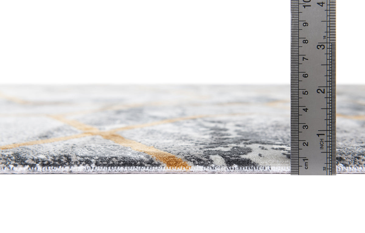 Rechteck Luxus Teppich Montreux in Dunkelgrau von Hadorn™ - Lifestyle Image