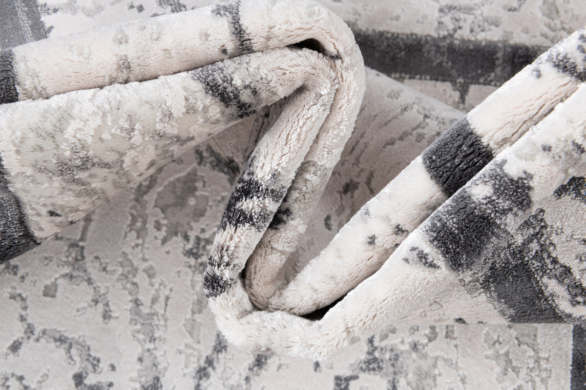 Rechteck Luxus Teppich Montreux in Grau von Hadorn™ - Lifestyle Image
