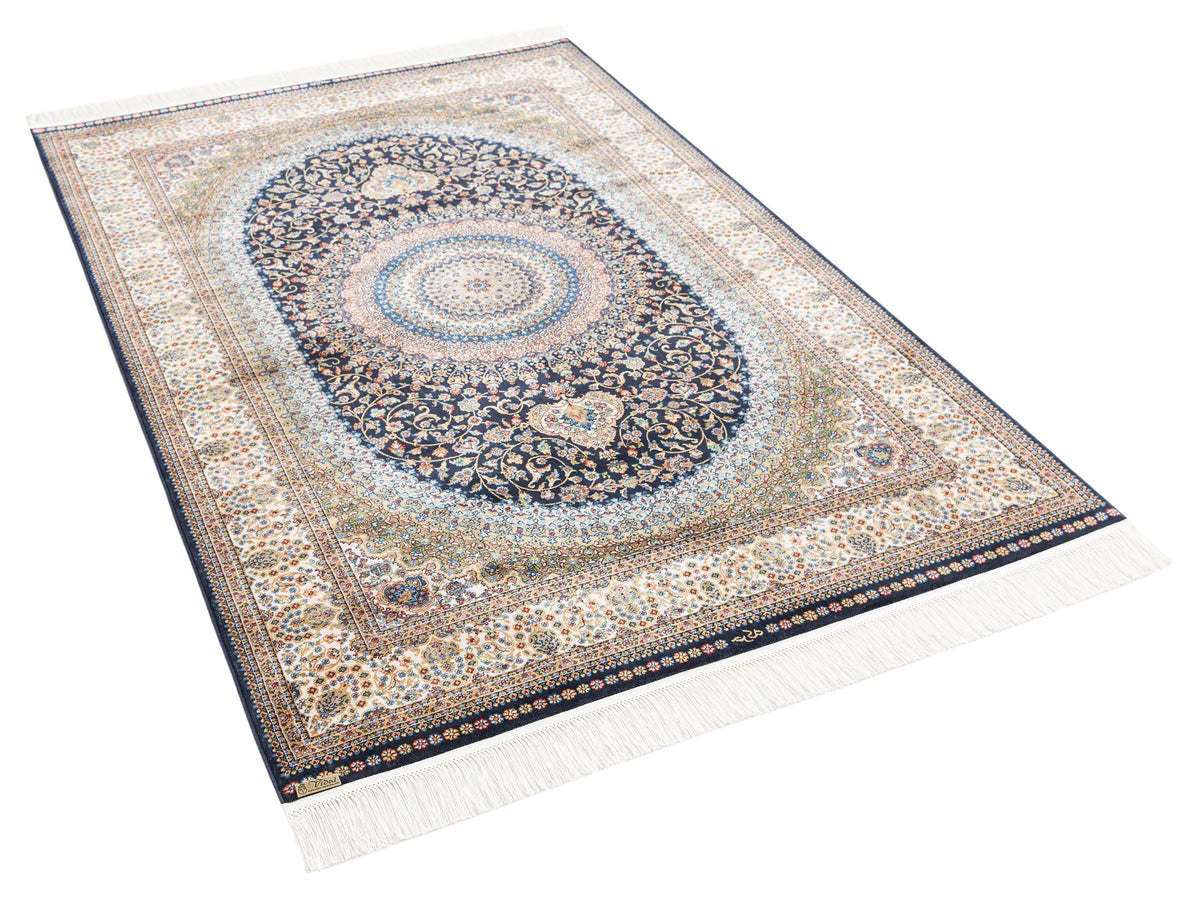 Rechteck Luxus Teppich Glarus in Beige von Hadorn™ - Lifestyle Image