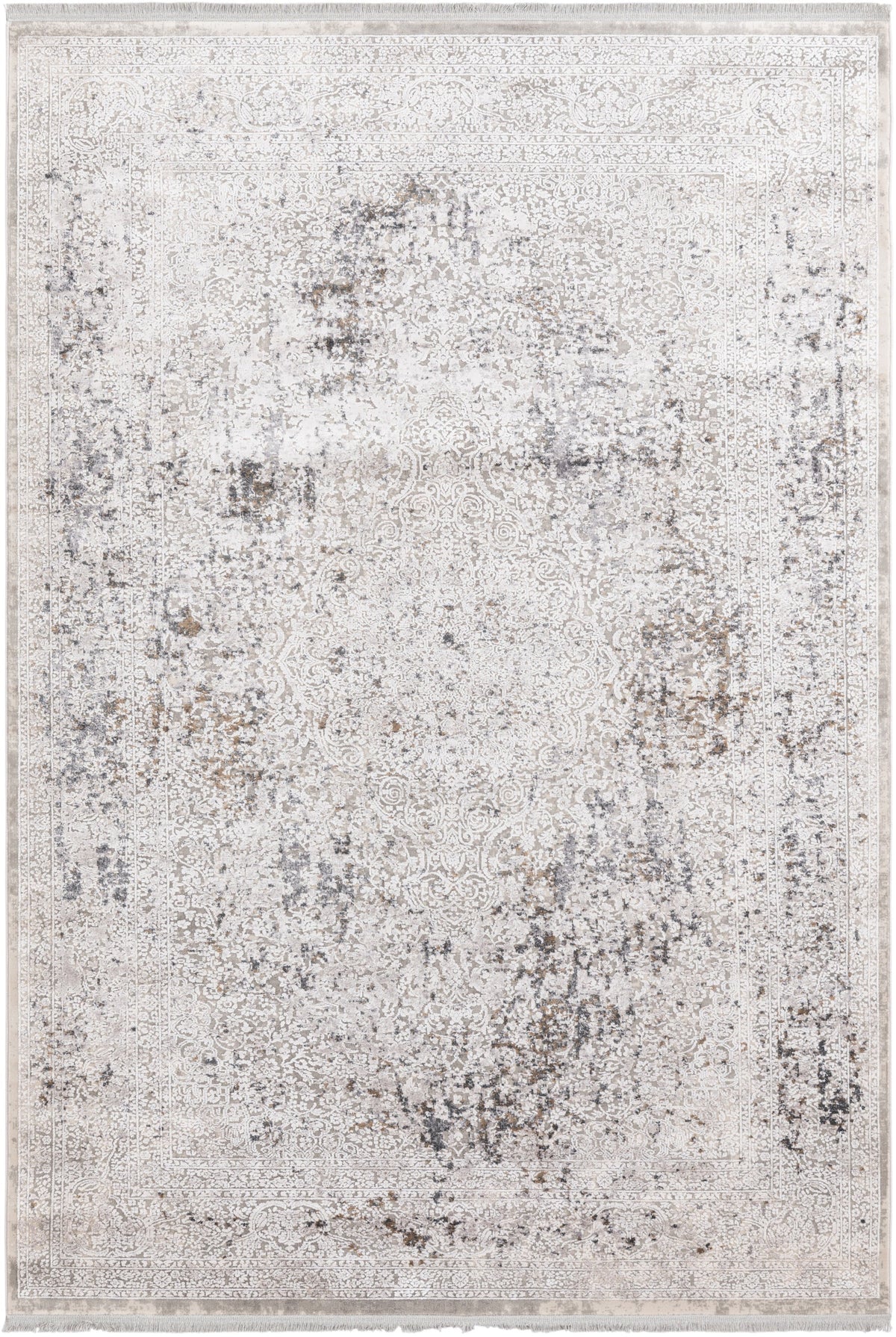 Rechteck Luxus Teppich Basel in Grau von Hadorn™ - Lifestyle Image