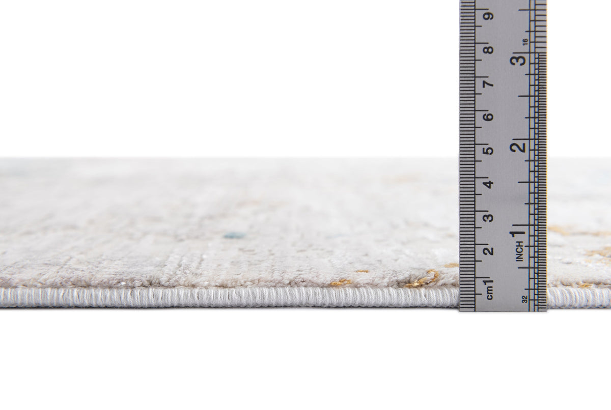 Rechteck Luxus Teppich Basel in Grau von Hadorn™ - Lifestyle Image