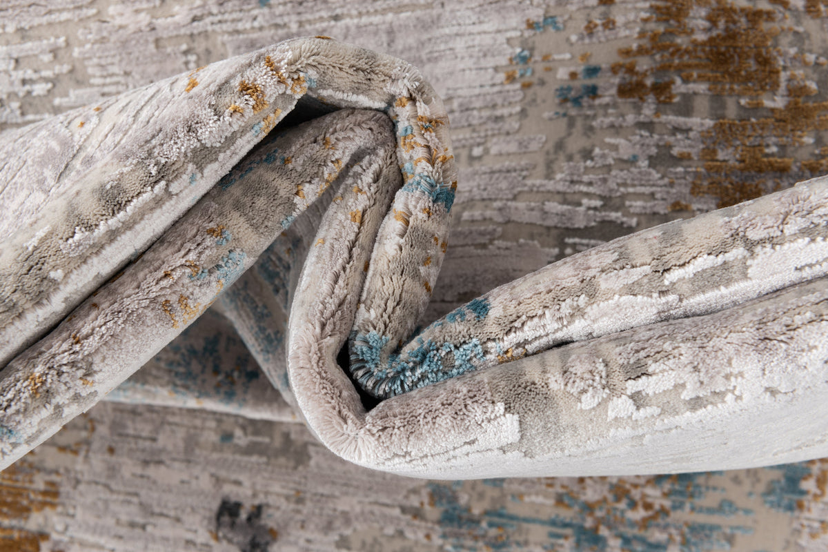 Rechteck Luxus Teppich Basel in Grau von Hadorn™ - Lifestyle Image