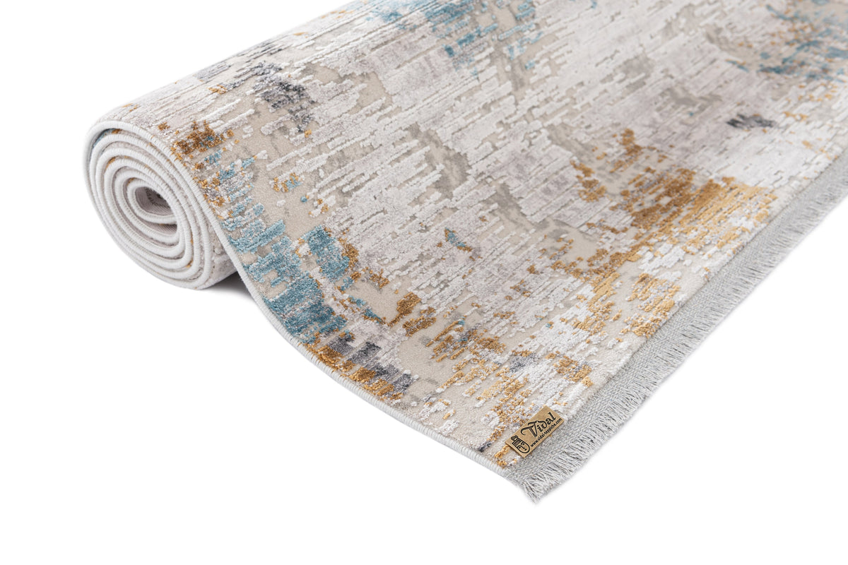 Rechteck Luxus Teppich Basel in Grau von Hadorn™ - Lifestyle Image