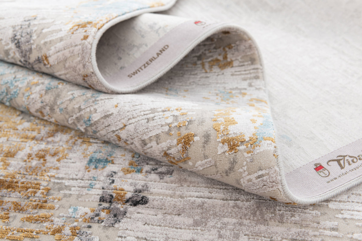 Rechteck Luxus Teppich Basel in Grau von Hadorn™ - Lifestyle Image