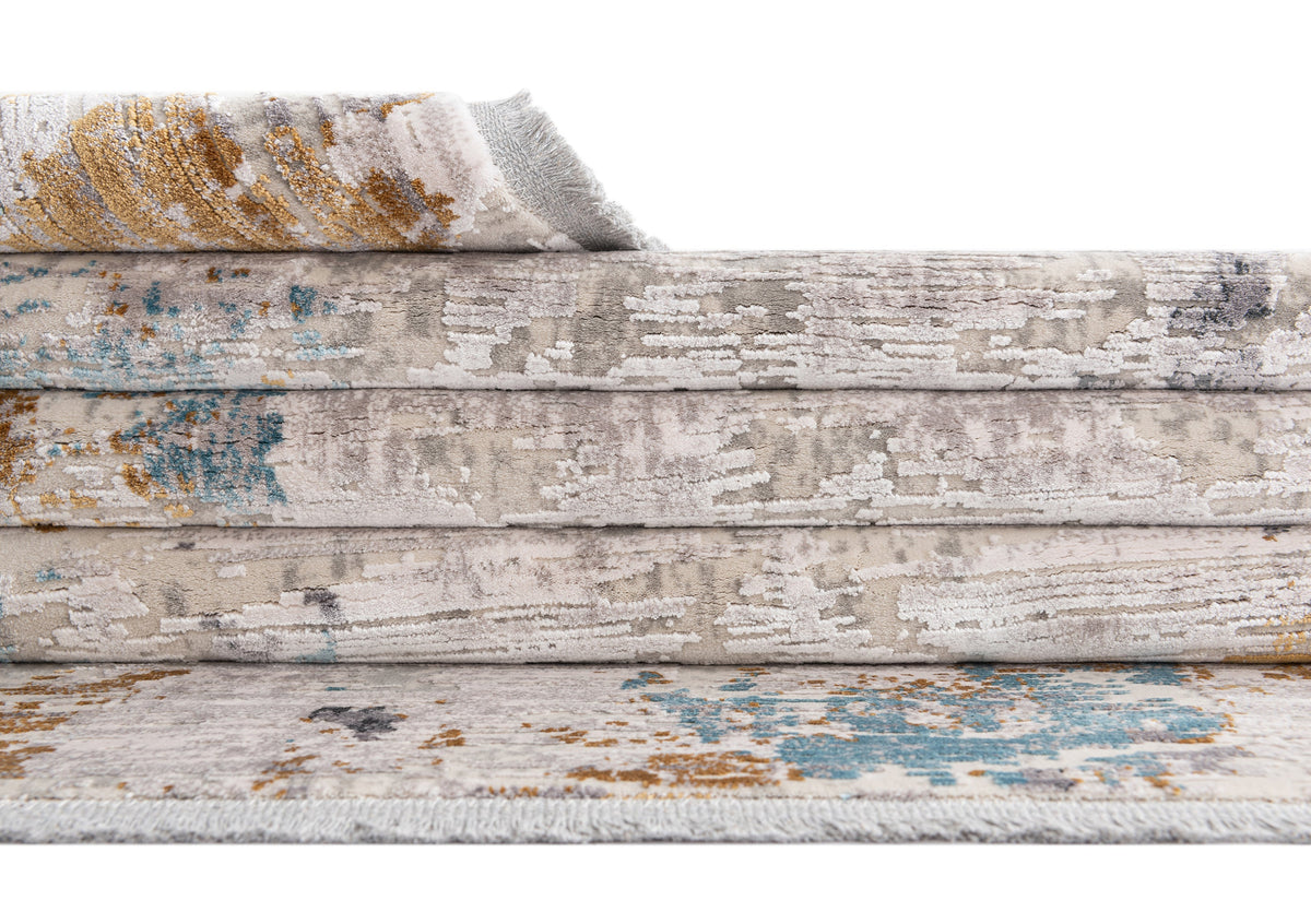 Rechteck Luxus Teppich Basel in Grau von Hadorn™ - Lifestyle Image