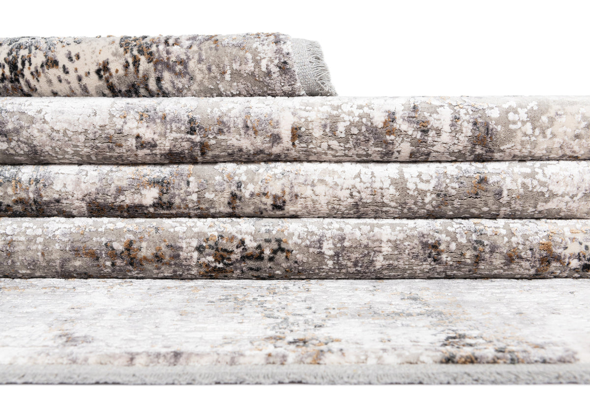 Rechteck Luxus Teppich Basel in Grau von Hadorn™ - Lifestyle Image