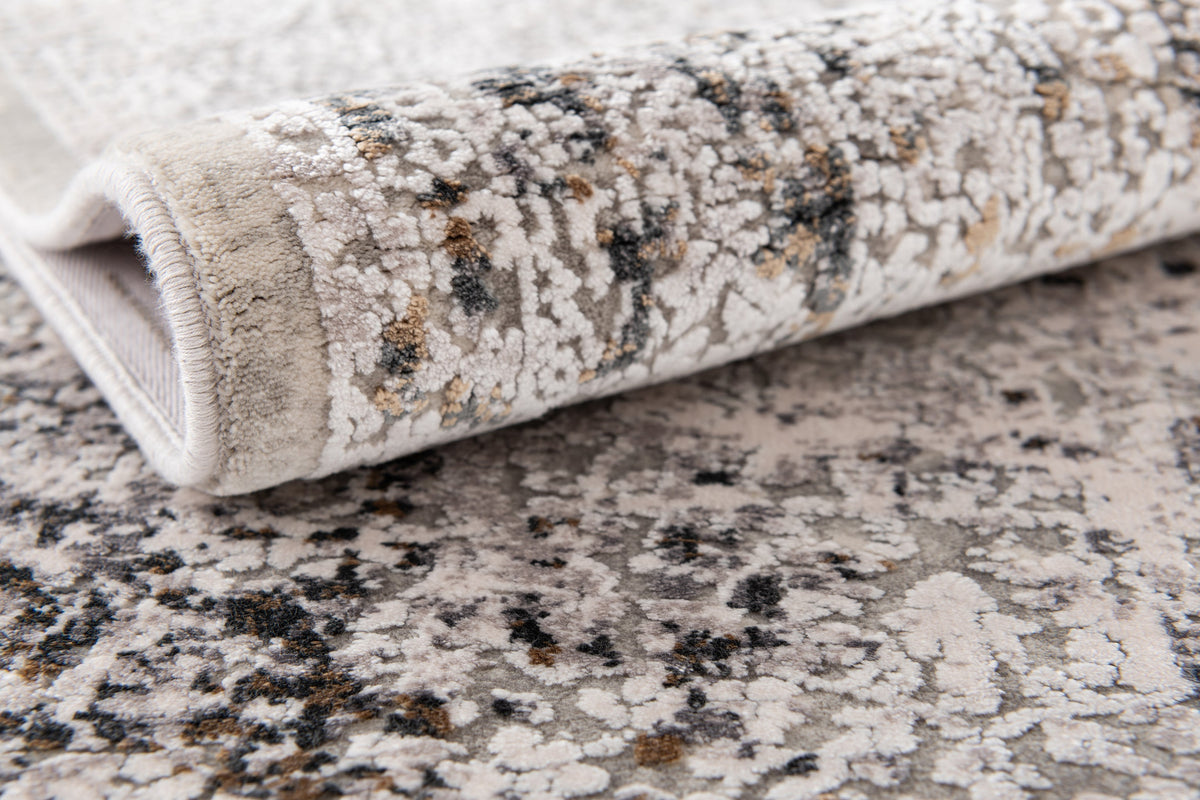 Rechteck Luxus Teppich Basel in Grau von Hadorn™ - Lifestyle Image