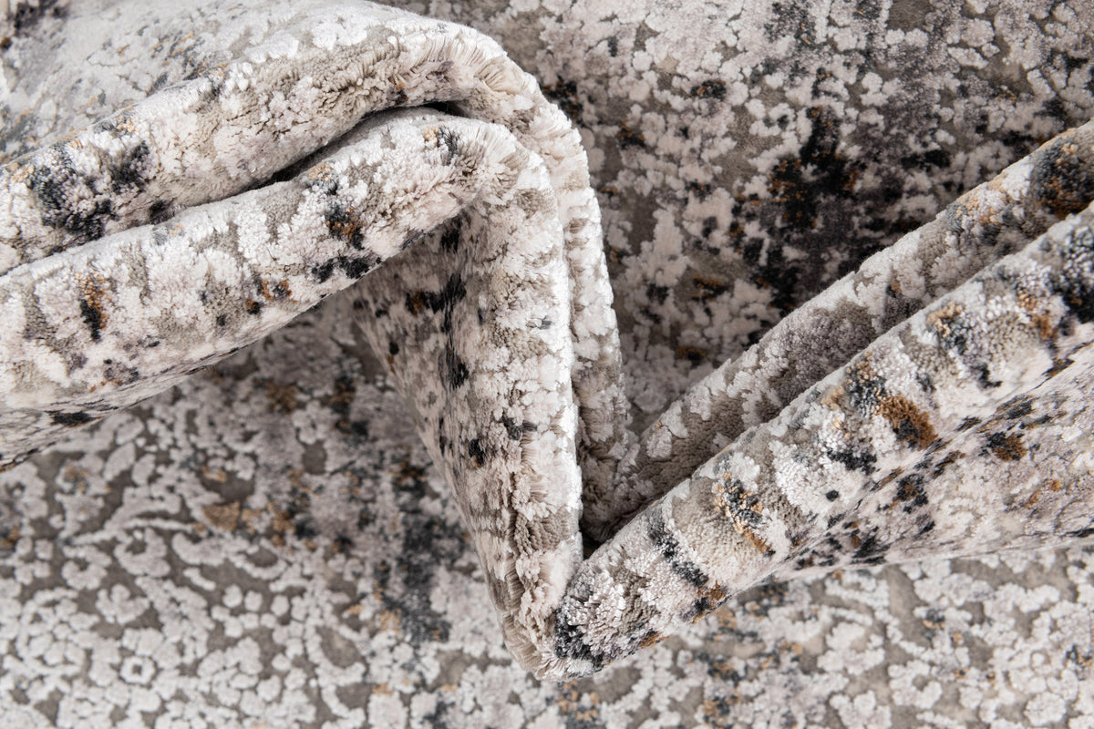 Rechteck Luxus Teppich Basel in Grau von Hadorn™ - Lifestyle Image