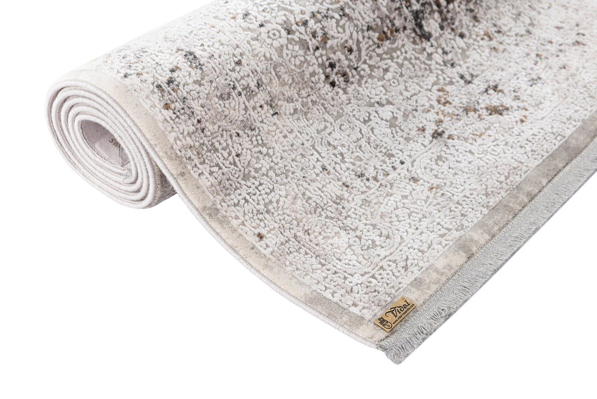 Rechteck Luxus Teppich Basel in Grau von Hadorn™ - Lifestyle Image