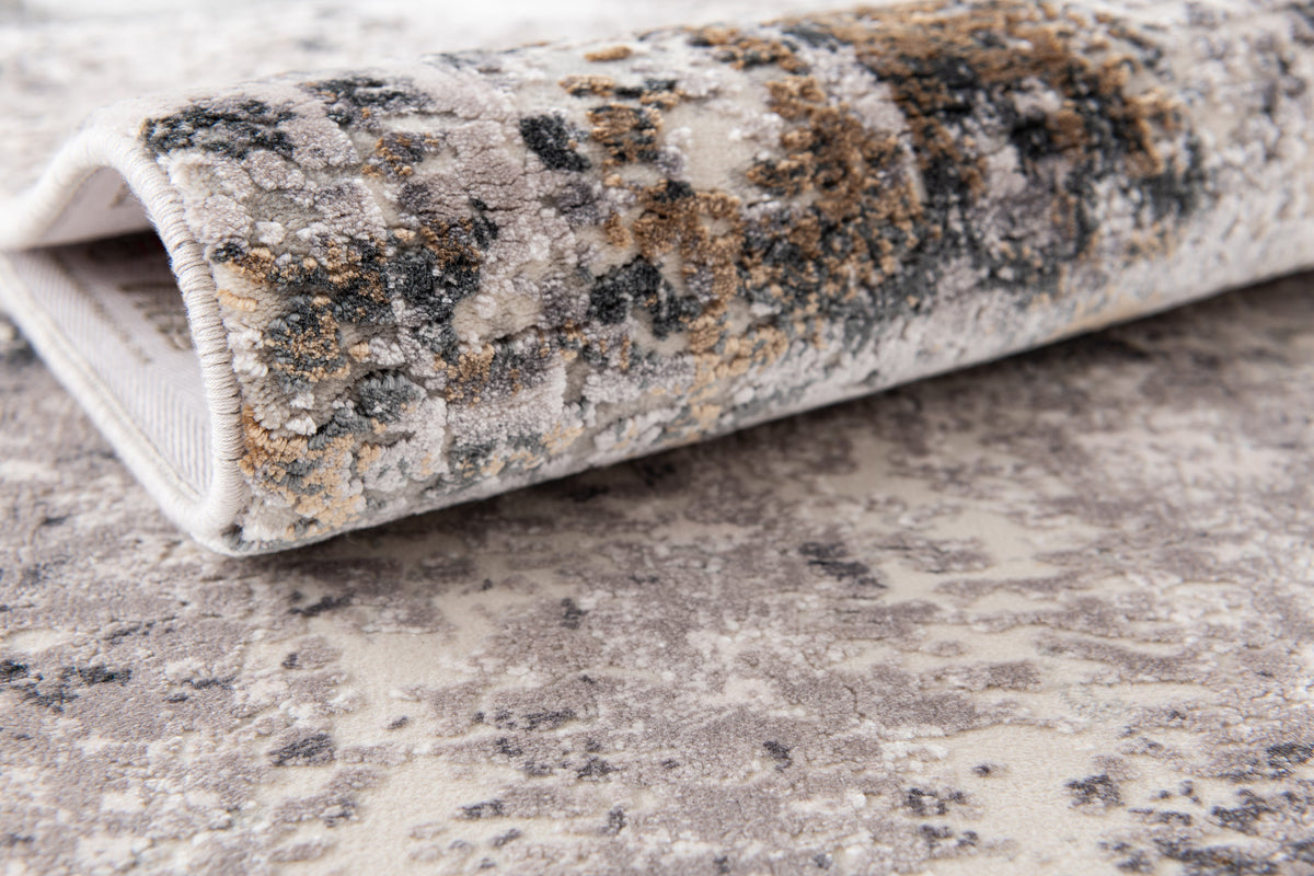 Rechteck Luxus Teppich Basel in Grau von Hadorn™ - Lifestyle Image