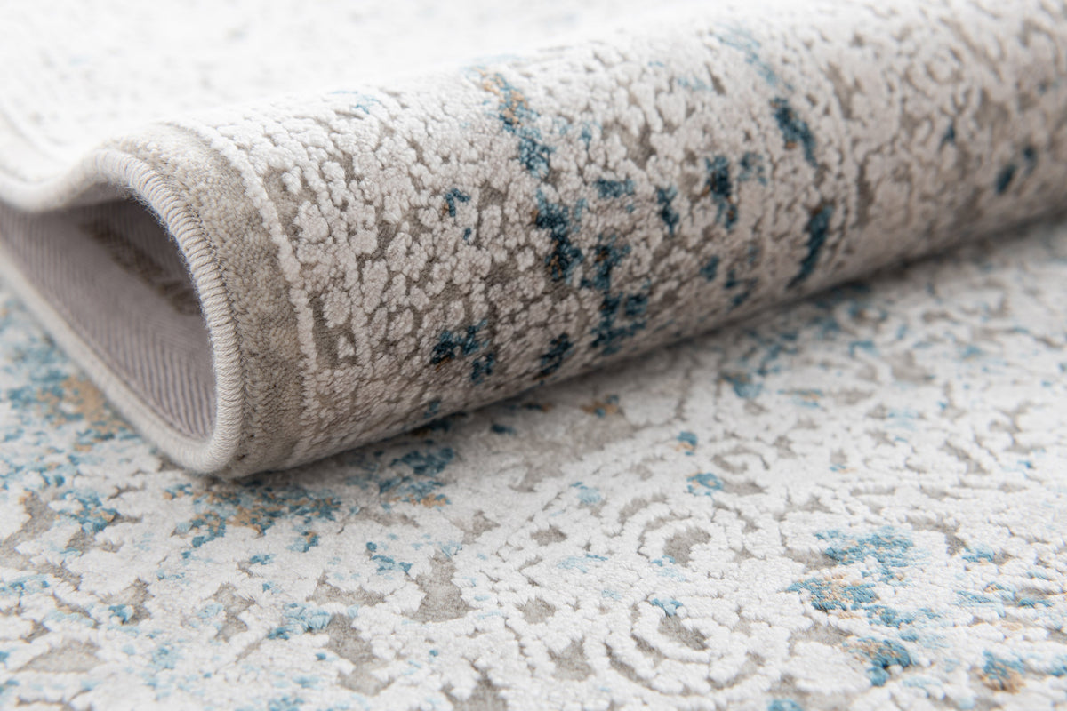 Rechteck Luxus Teppich Basel in Grau von Hadorn™ - Lifestyle Image