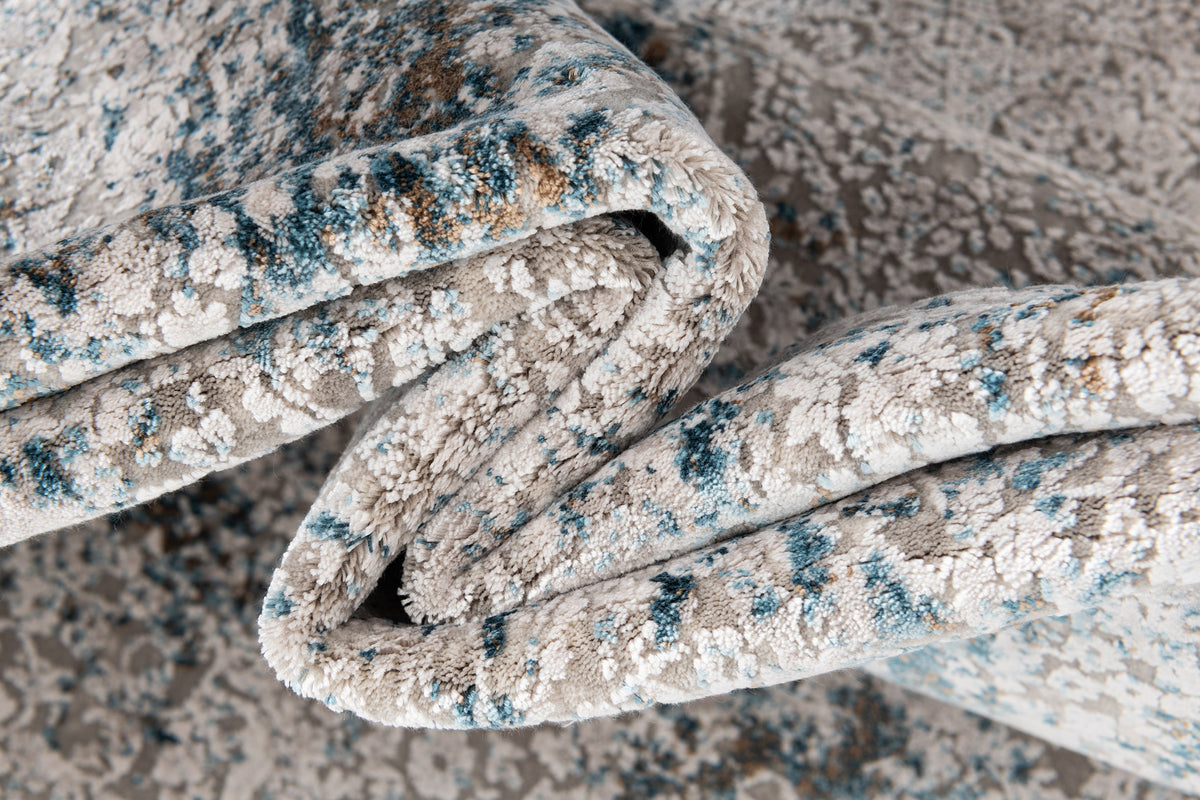 Rechteck Luxus Teppich Basel in Grau von Hadorn™ - Lifestyle Image