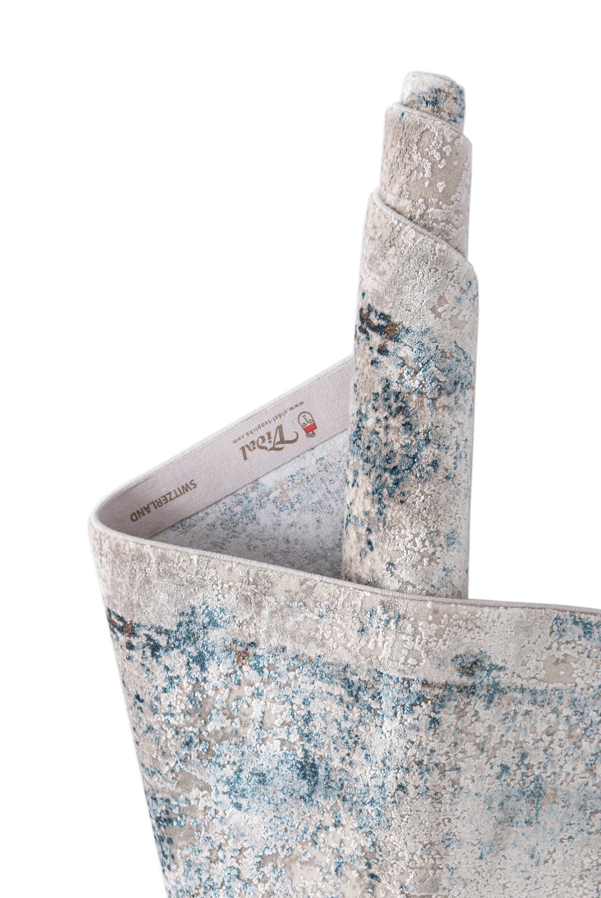 Rechteck Luxus Teppich Basel in Grau von Hadorn™ - Lifestyle Image
