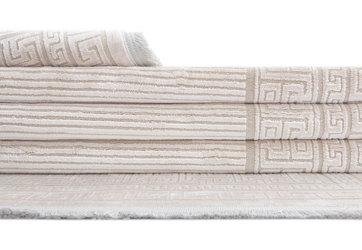Rechteck Luxus Teppich Chiasso in Grau von Hadorn™ - Lifestyle Image