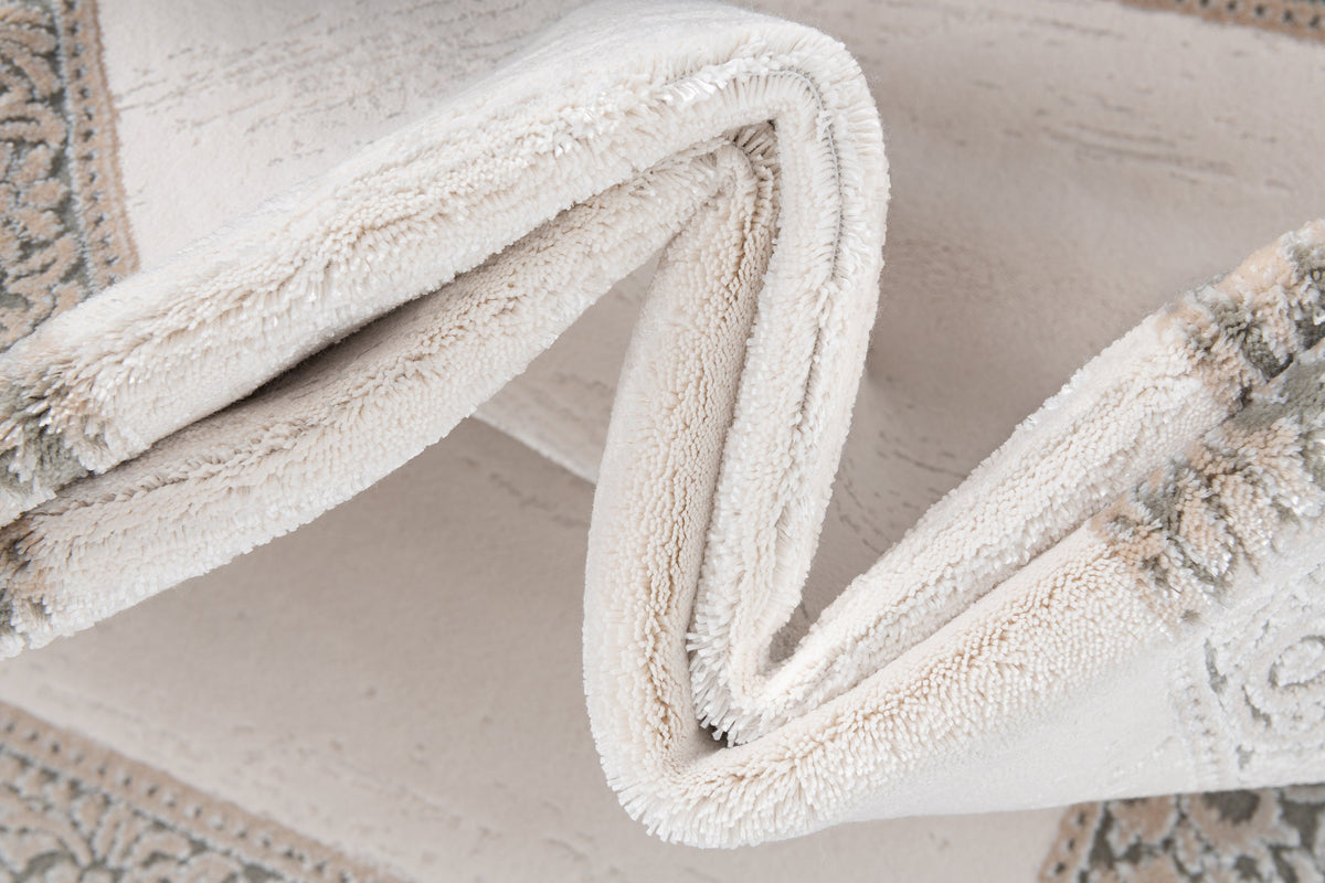Rechteck Luxus Teppich Lausanne in Beige von Hadorn™ - Lifestyle Image