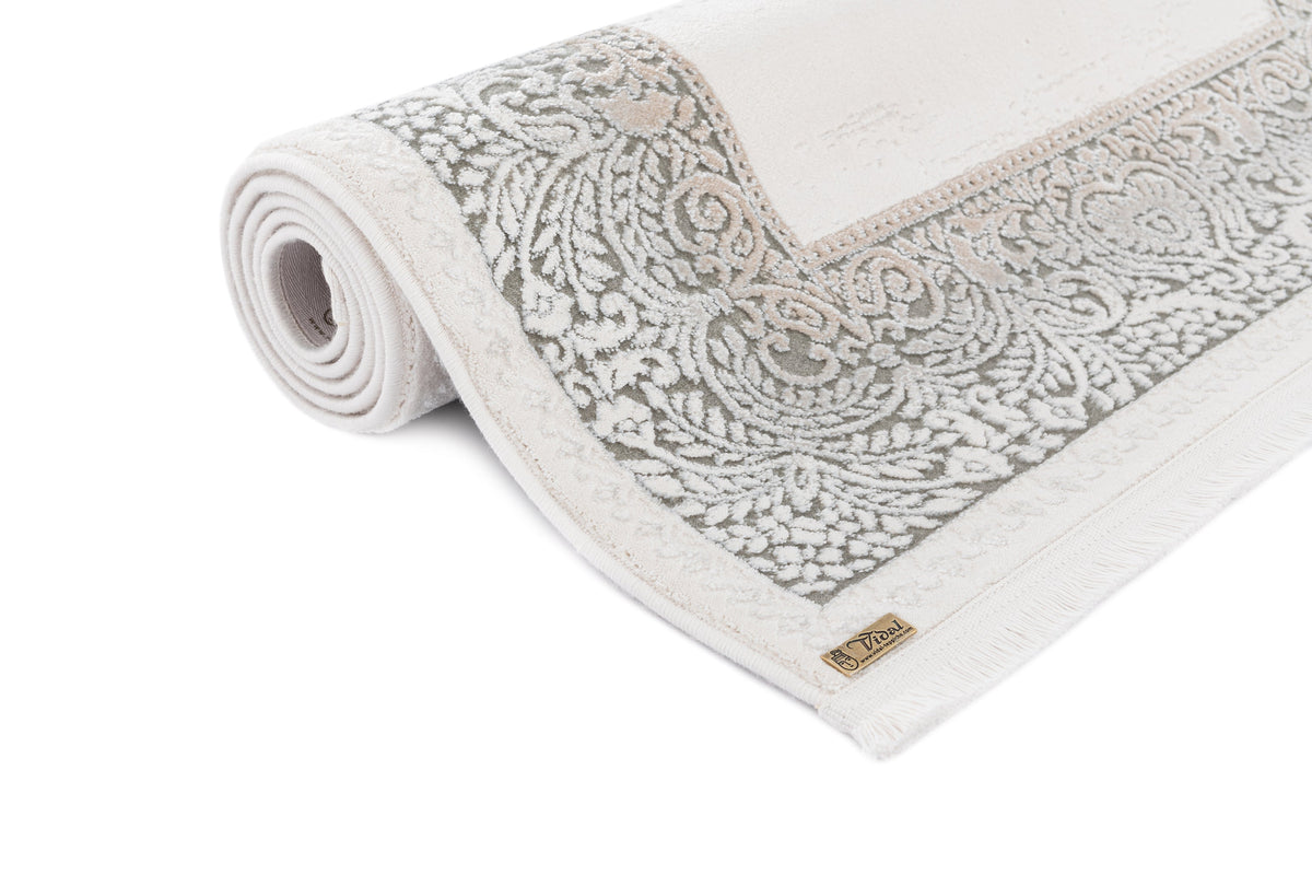 Rechteck Luxus Teppich Lausanne in Weiss von Hadorn™ - Lifestyle Image