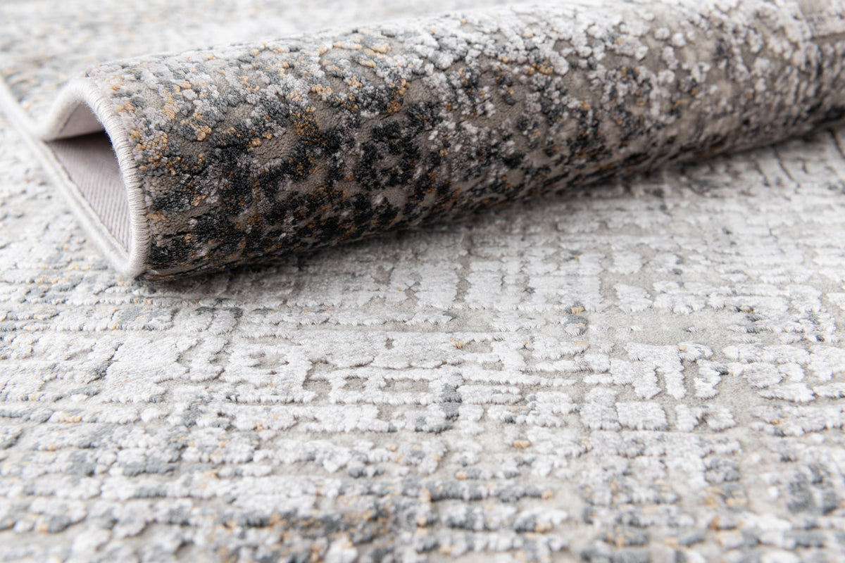 Rechteck Luxus Teppich Basel in Grau von Hadorn™ - Lifestyle Image