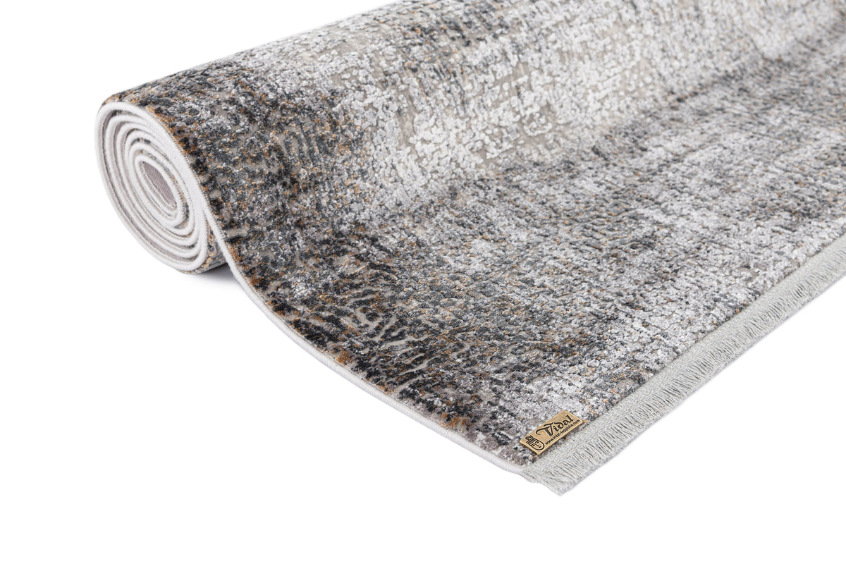 Rechteck Luxus Teppich Basel in Grau von Hadorn™ - Lifestyle Image