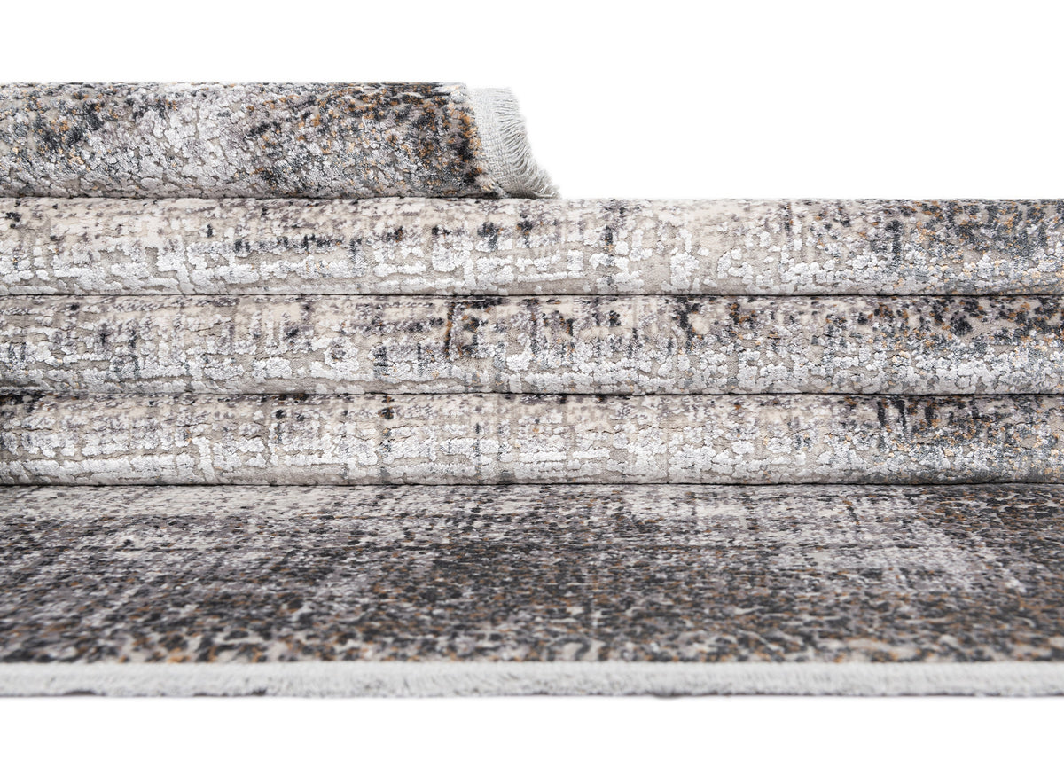 Rechteck Luxus Teppich Basel in Grau von Hadorn™ - Lifestyle Image