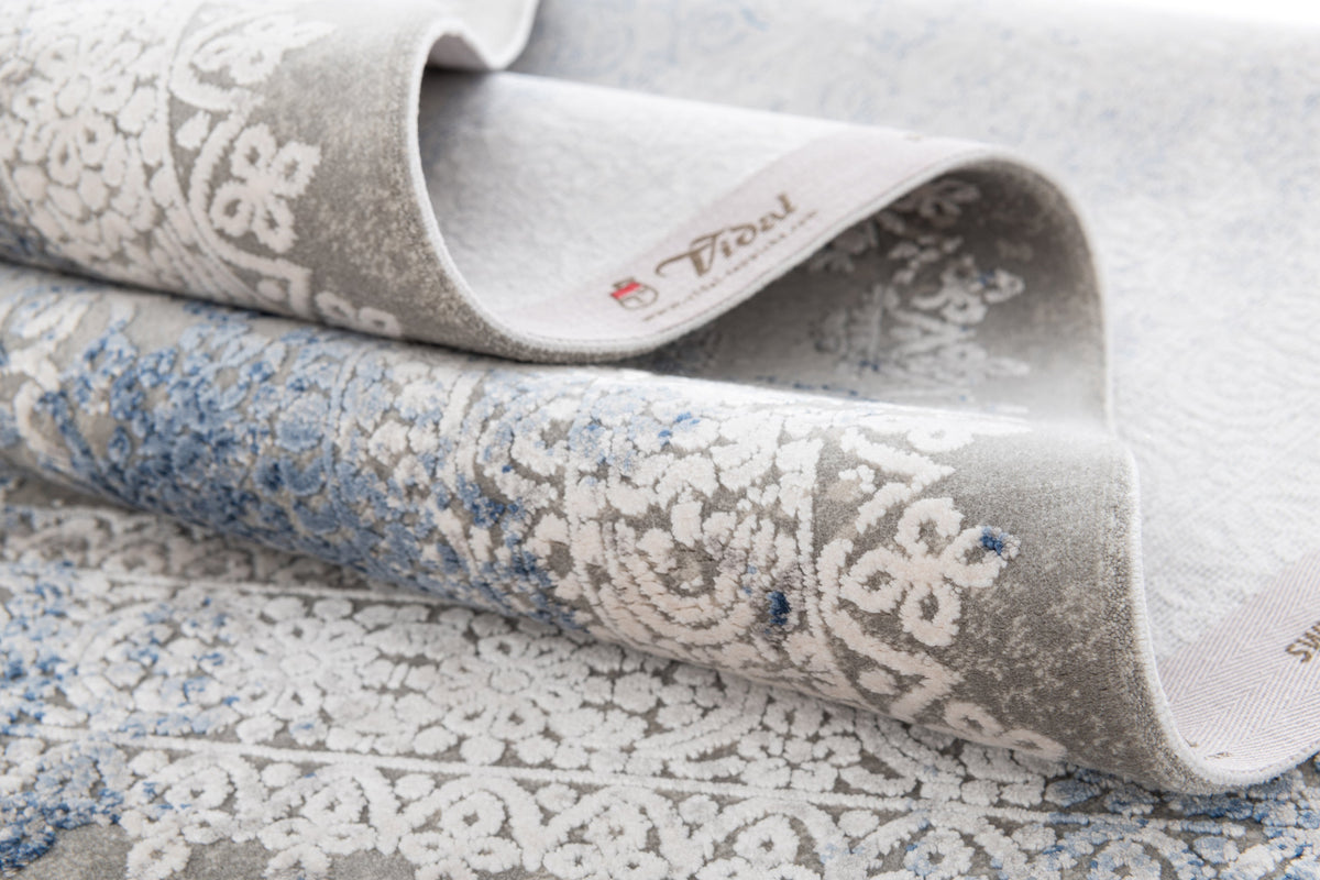 Rechteck Luxus Teppich Flims in Grau von Hadorn™ - Lifestyle Image